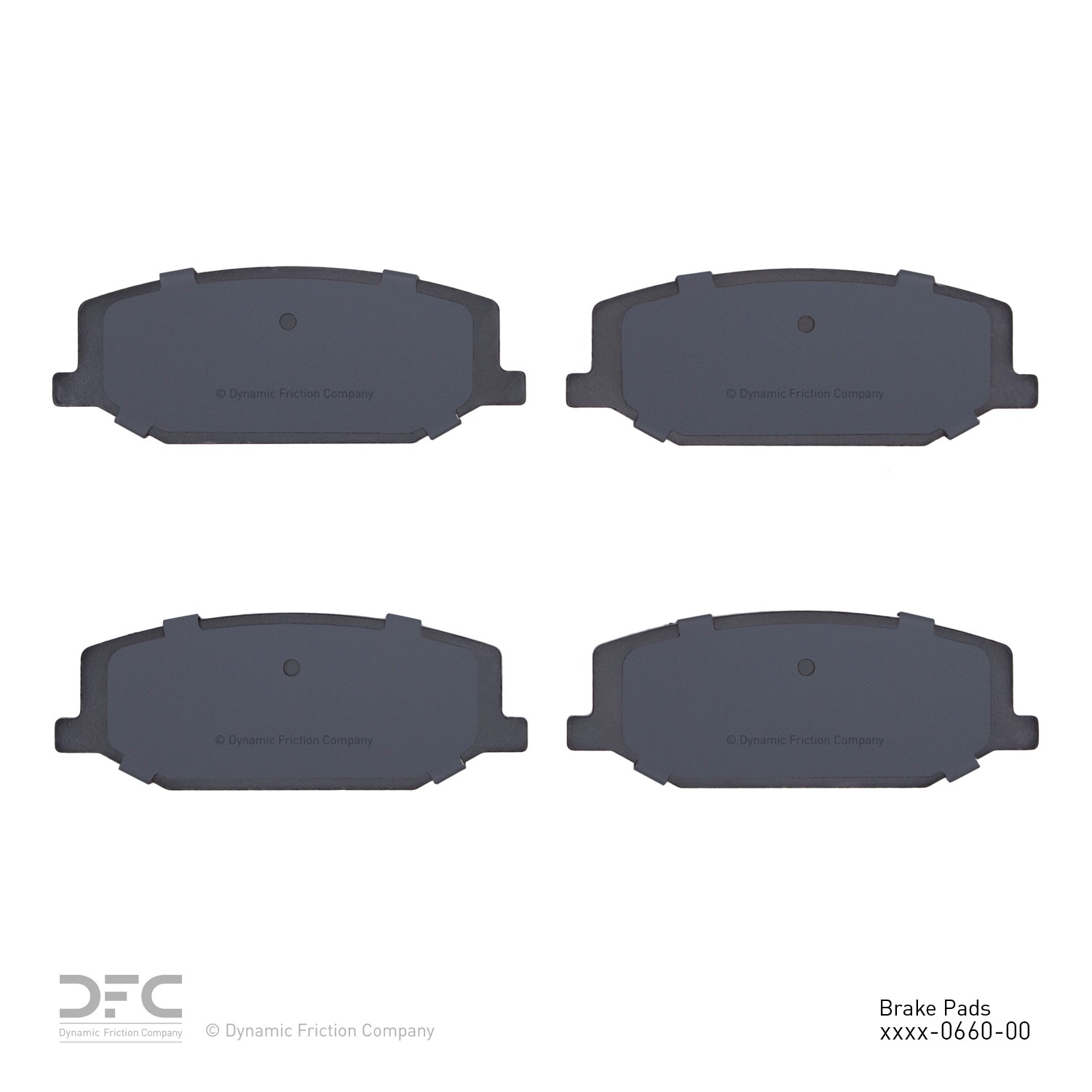 DYN 1551-0660-00 DFC 5000 Advanced Brake Pads - Semi Metallic