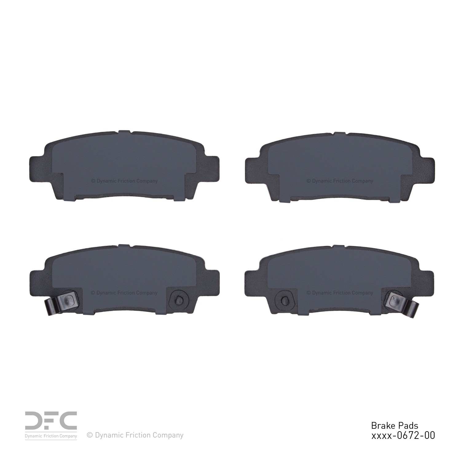 DYN 1551-0672-00 DFC 5000 Advanced Brake Pads - Ceramic