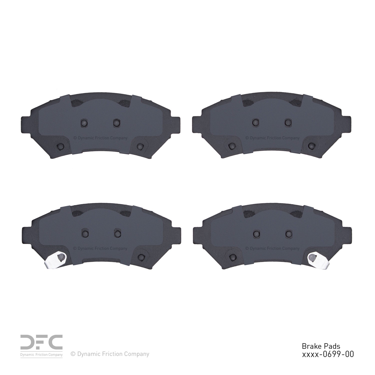 DYN-1551-0699-00 DFC 5000 Advanced Brake Pads - Semi Metallic