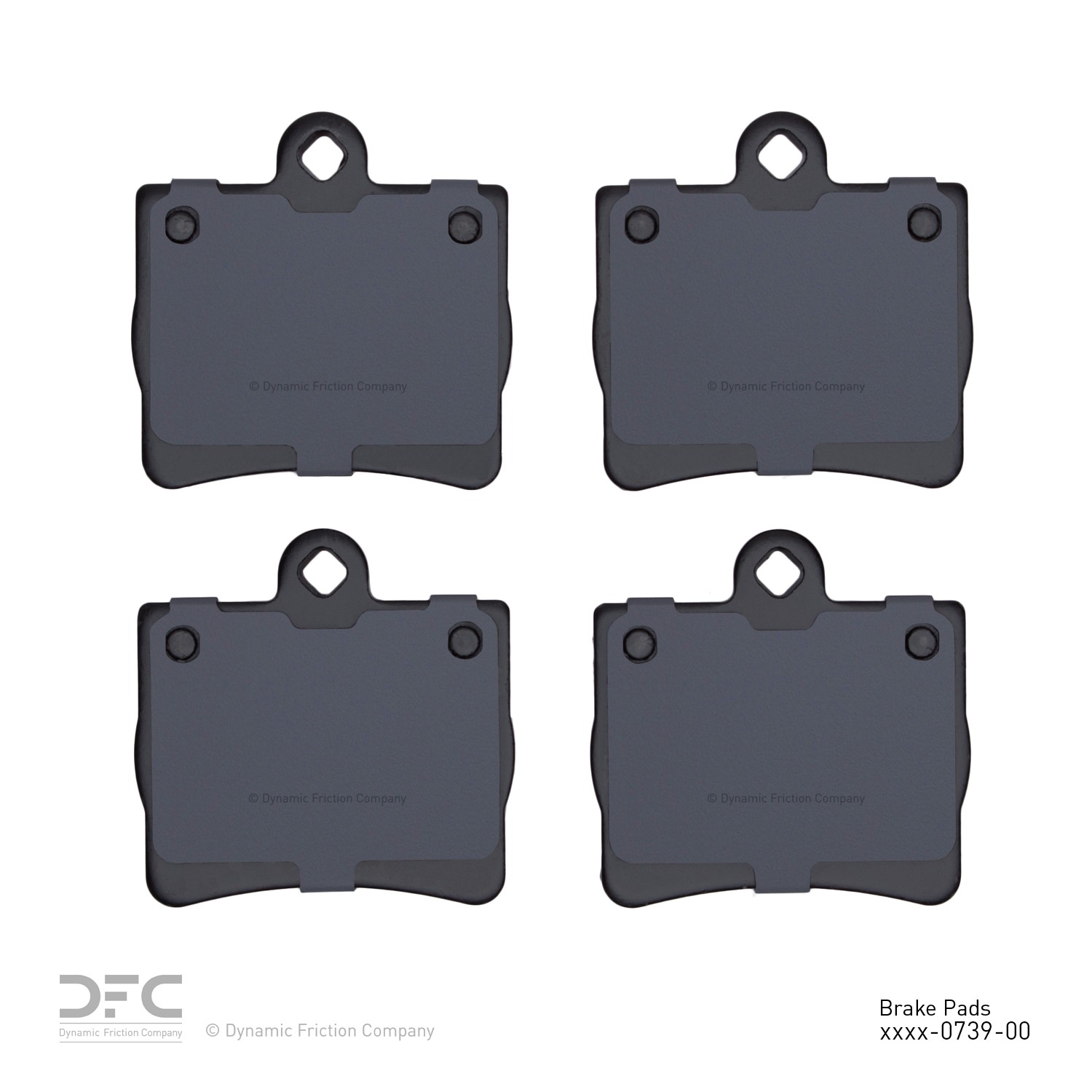 DYN 1551-0739-00 DFC 5000 Advanced Brake Pads - Low Metallic