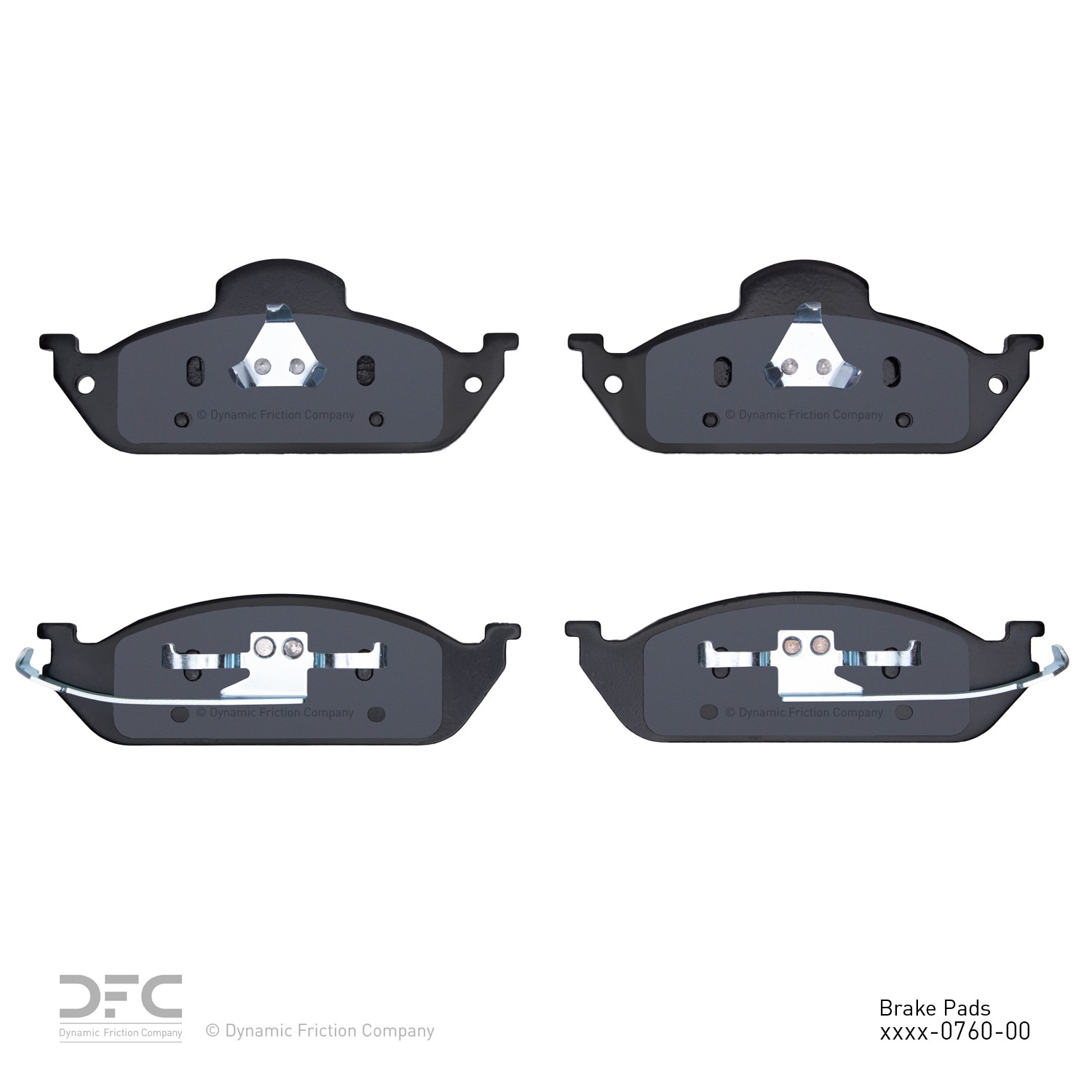 DYN 1551-0760-00 DFC 5000 Advanced Brake Pads - Low Metallic