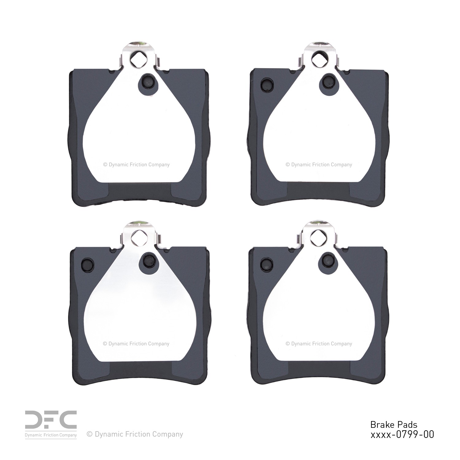 DYN-1551-0779-00 DFC 5000 Advanced Brake Pads - Low Metallic