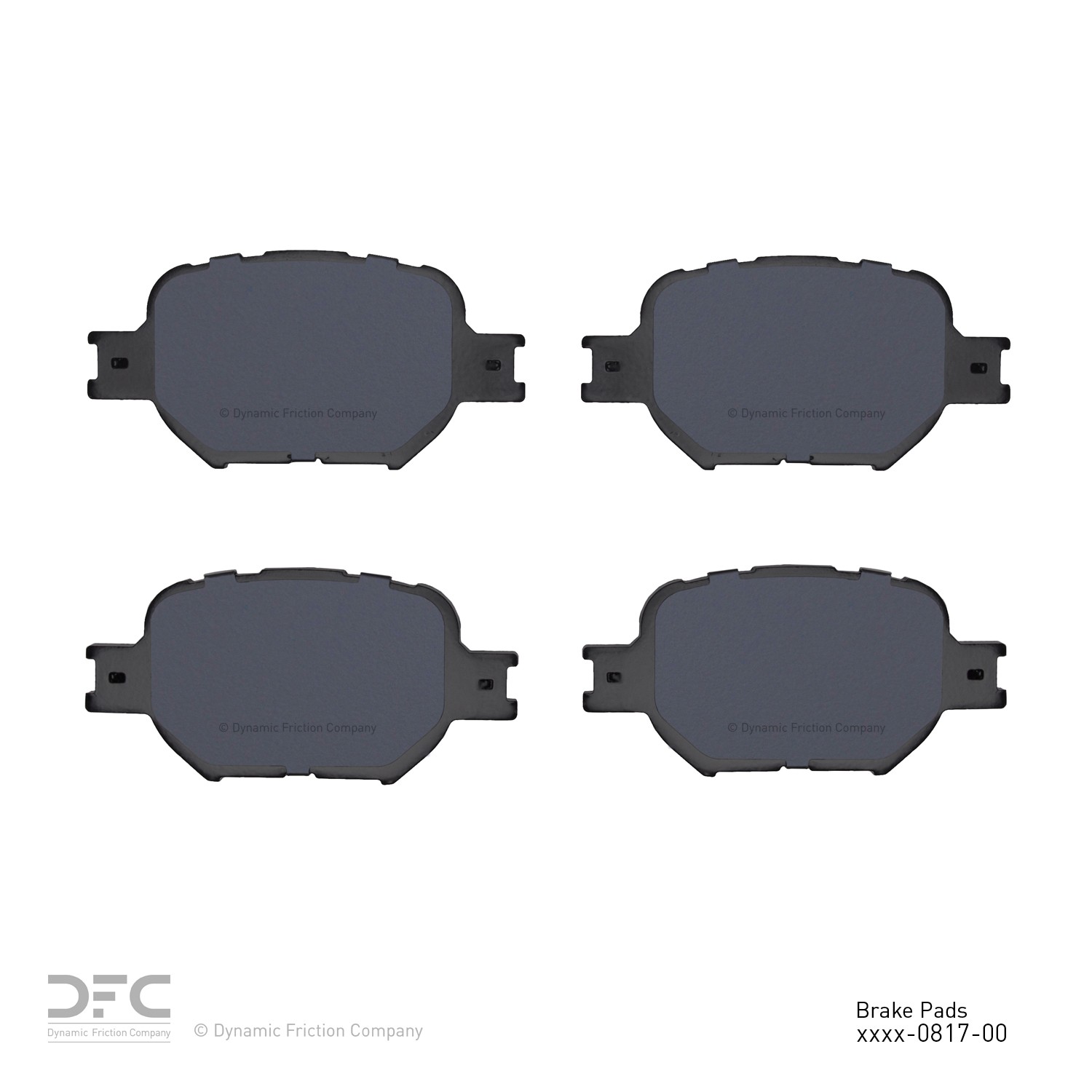DYN 1551-0817-00 DFC 5000 Advanced Brake Pads - Ceramic