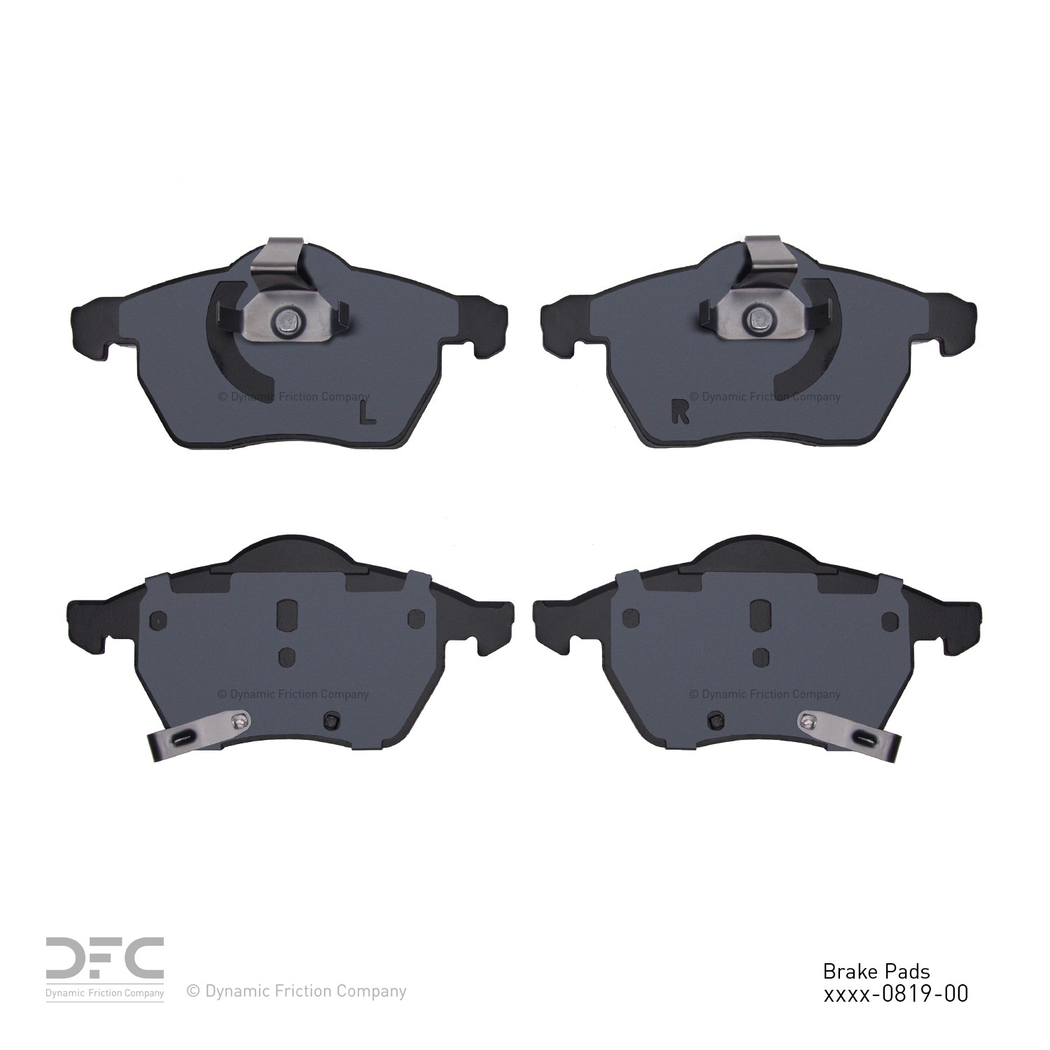 DYN 1551-0819-00 DFC 5000 Advanced Brake Pads - Low Metallic