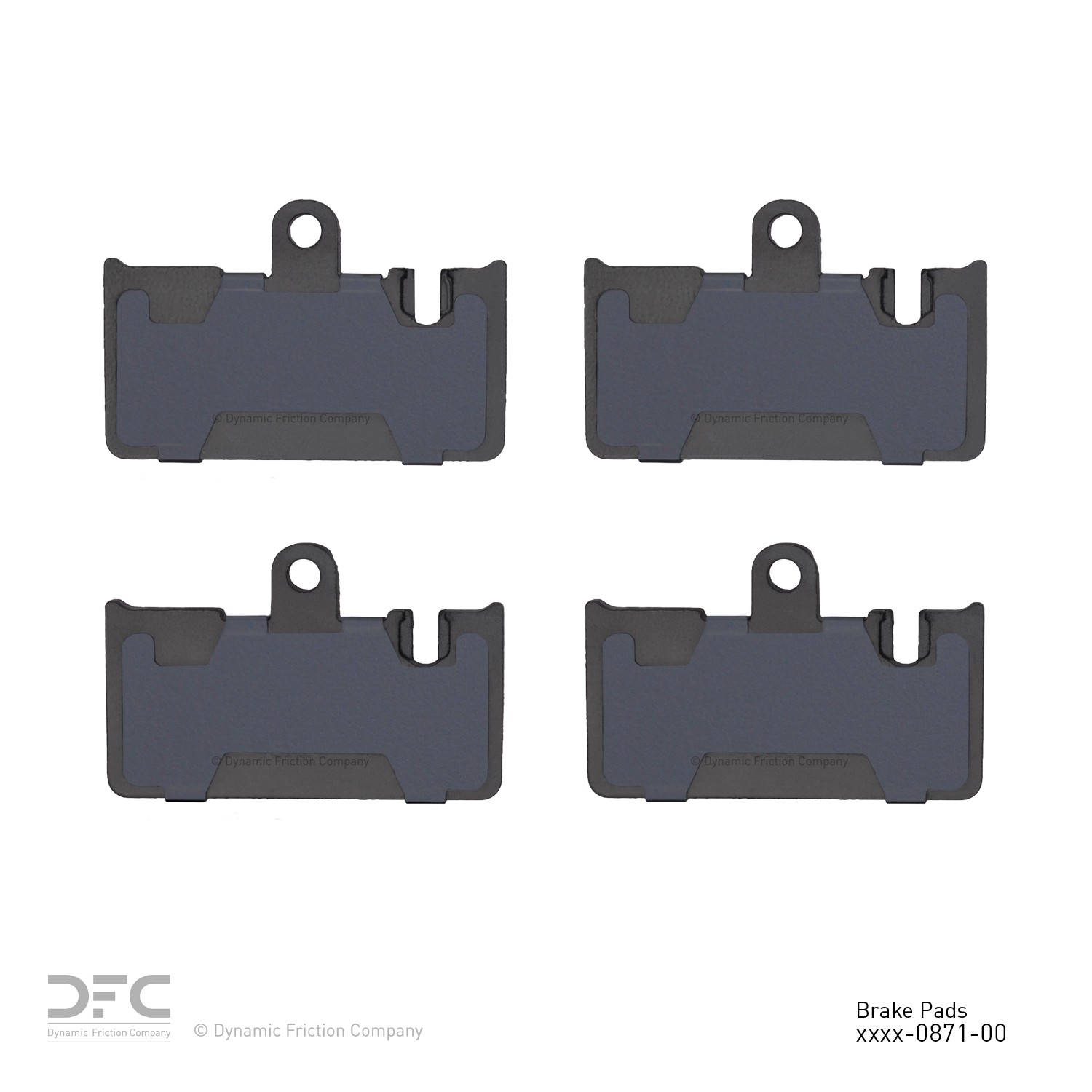 DYN 1551-0871-00 DFC 5000 Advanced Brake Pads - Ceramic