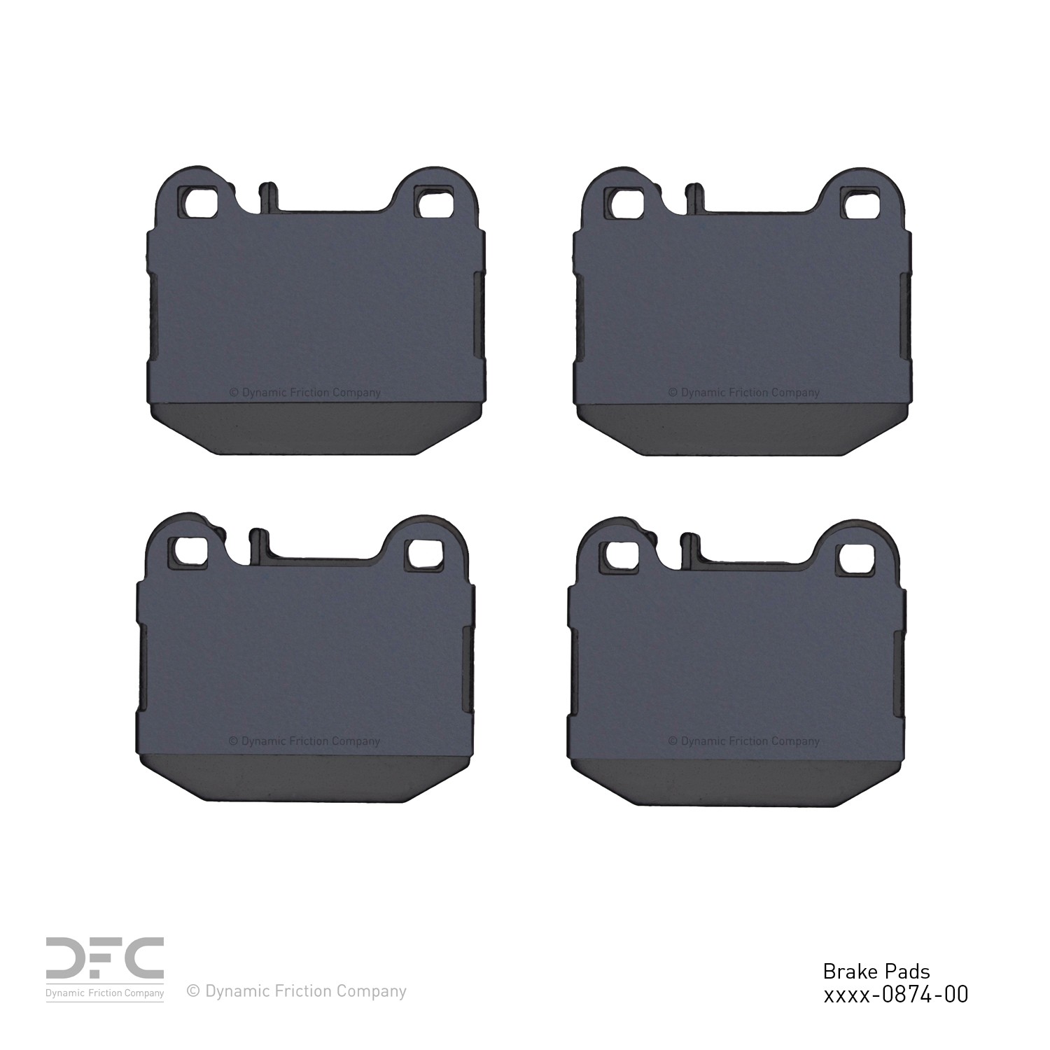DYN 1551-0874-00 DFC 5000 Advanced Brake Pads - Low Metallic