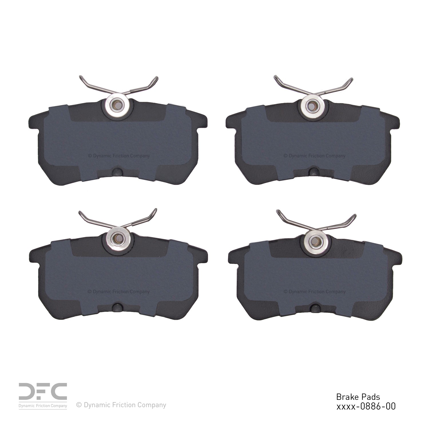 DYN 1551-0886-00 DFC 5000 Advanced Brake Pads - Low Metallic