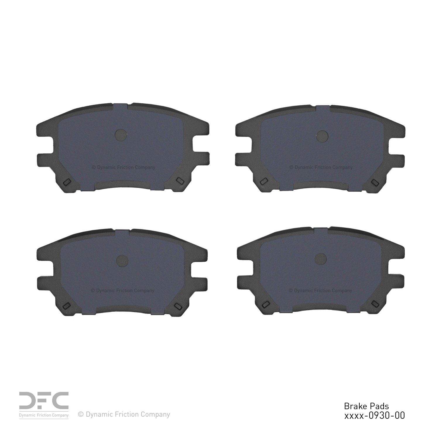 DYN-1551-0930-00 DFC 5000 Advanced Brake Pads - Ceramic