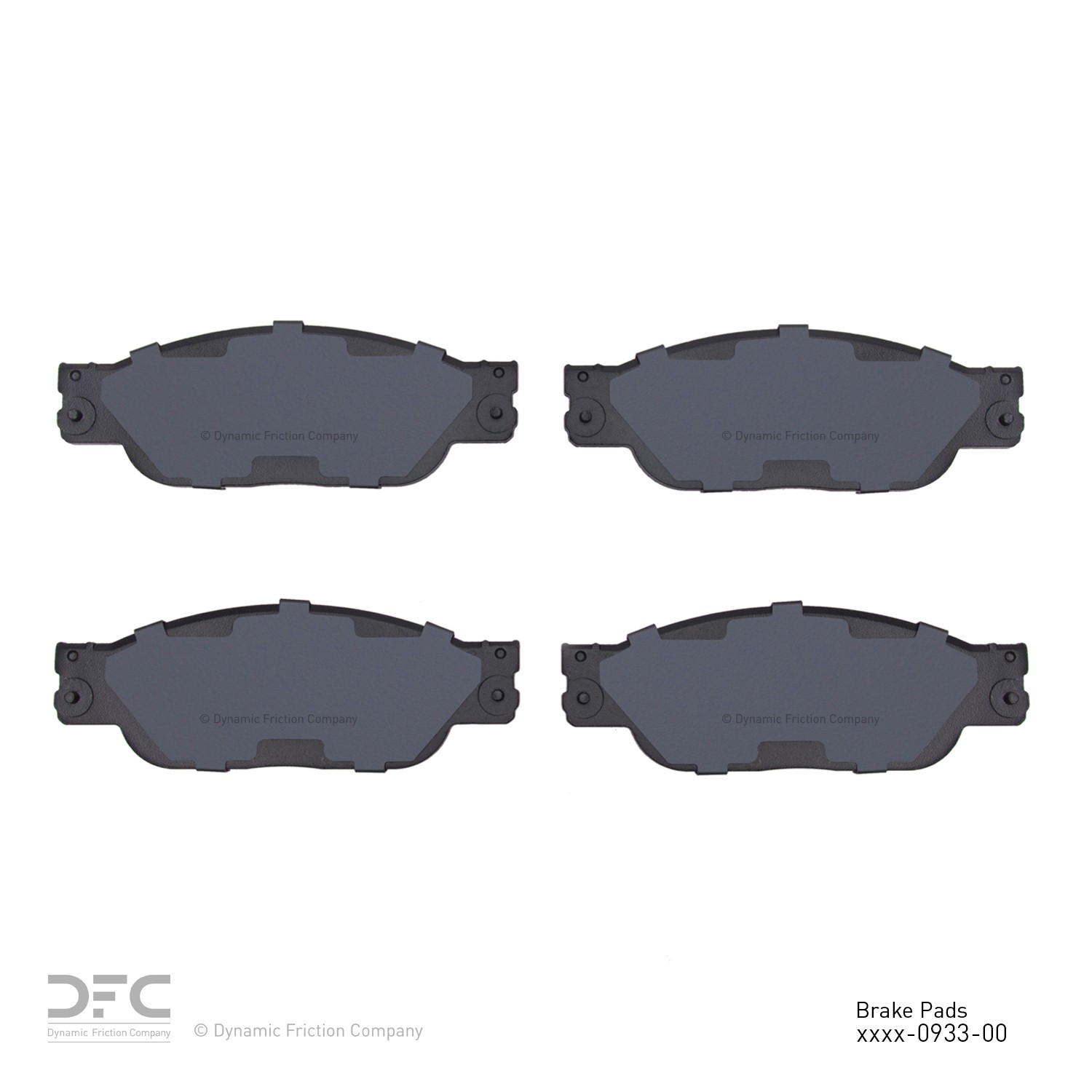 DYN 1551-0933-00 DFC 5000 Advanced Brake Pads - Low Metallic