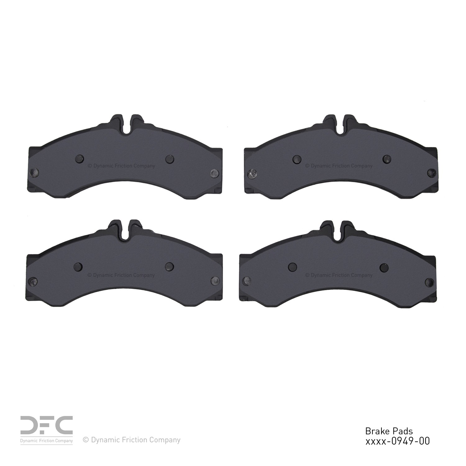 DYN-1551-0949-00 DFC 5000 Advanced Brake Pads - Semi Metallic