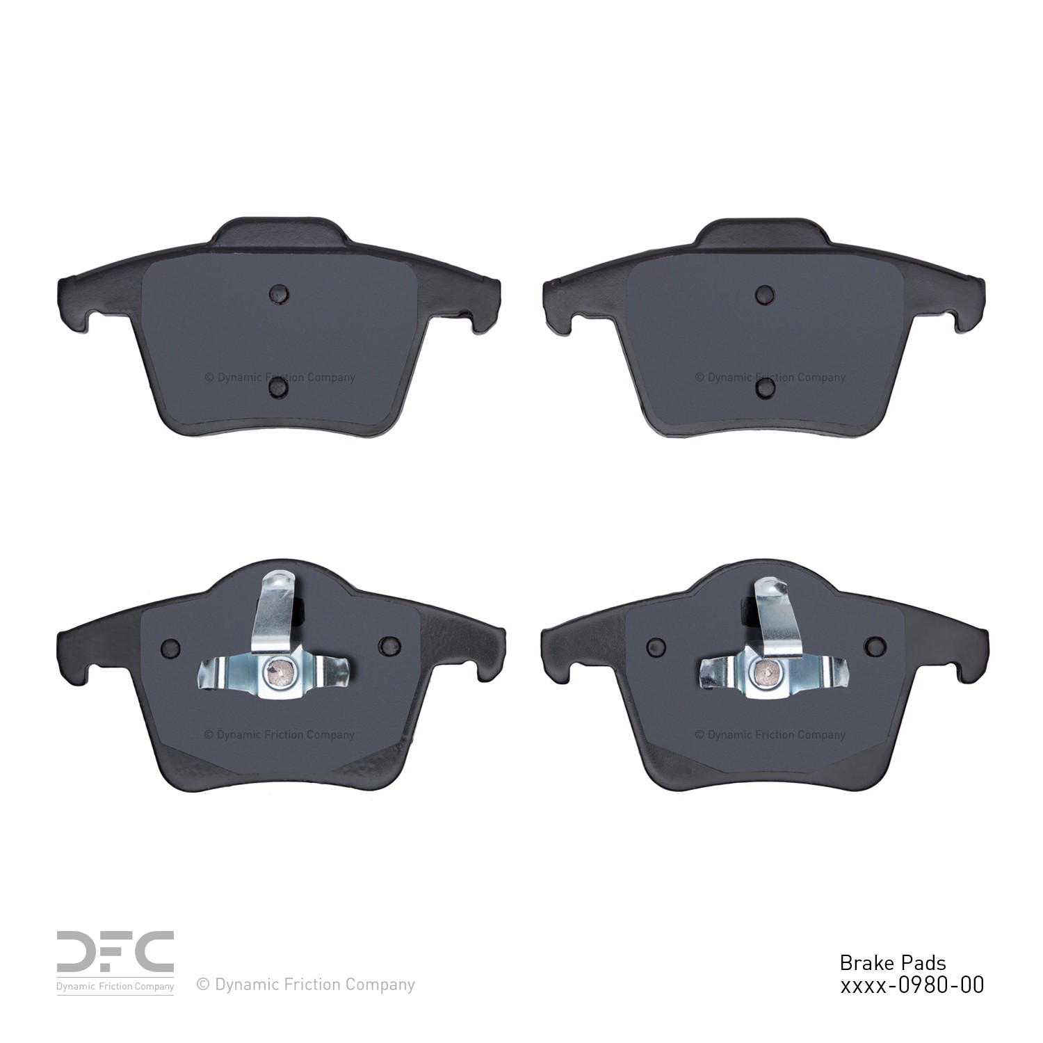 DYN 1551-0980-00 DFC 5000 Advanced Brake Pads - Low Metallic