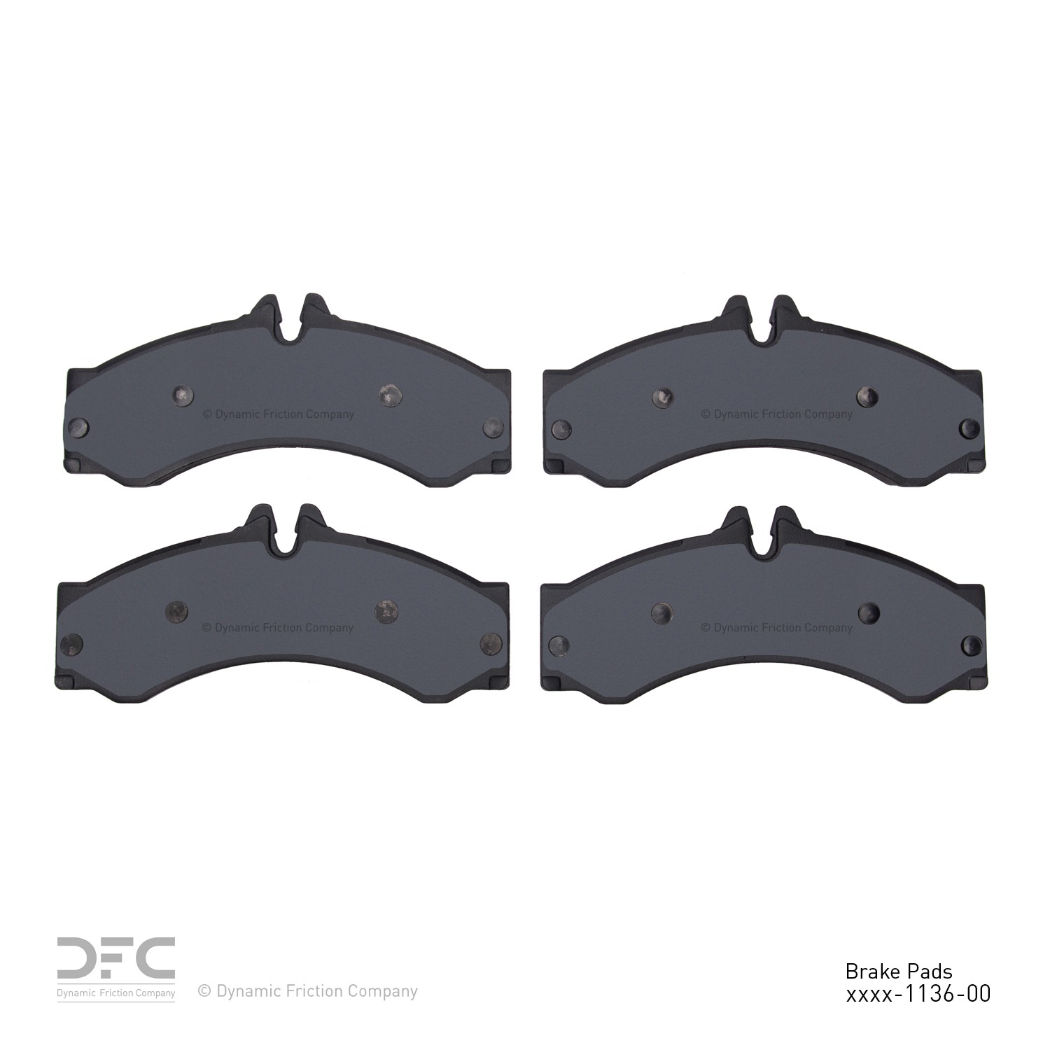 DYN-1551-1136-00 DFC 5000 Advanced Brake Pads - Semi Metallic