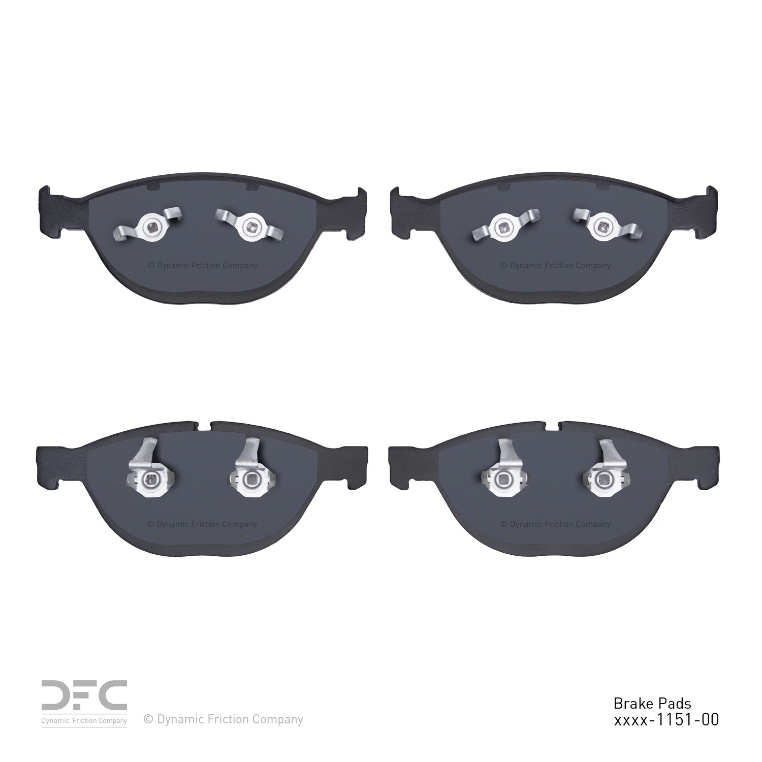 DYN 1551-1151-00 DFC 5000 Advanced Brake Pads - Low Metallic