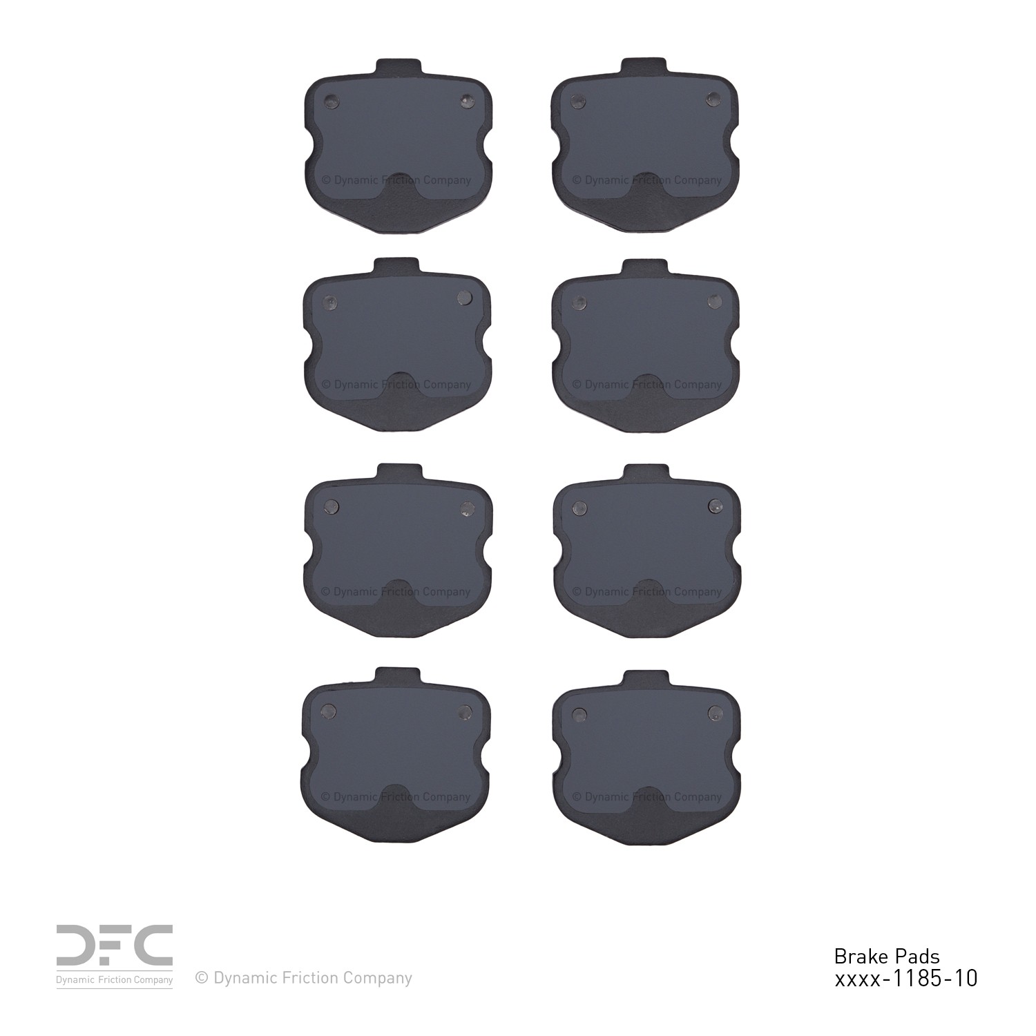 DYN 1551-1185-10 DFC 5000 Advanced Brake Pads - Low Metallic