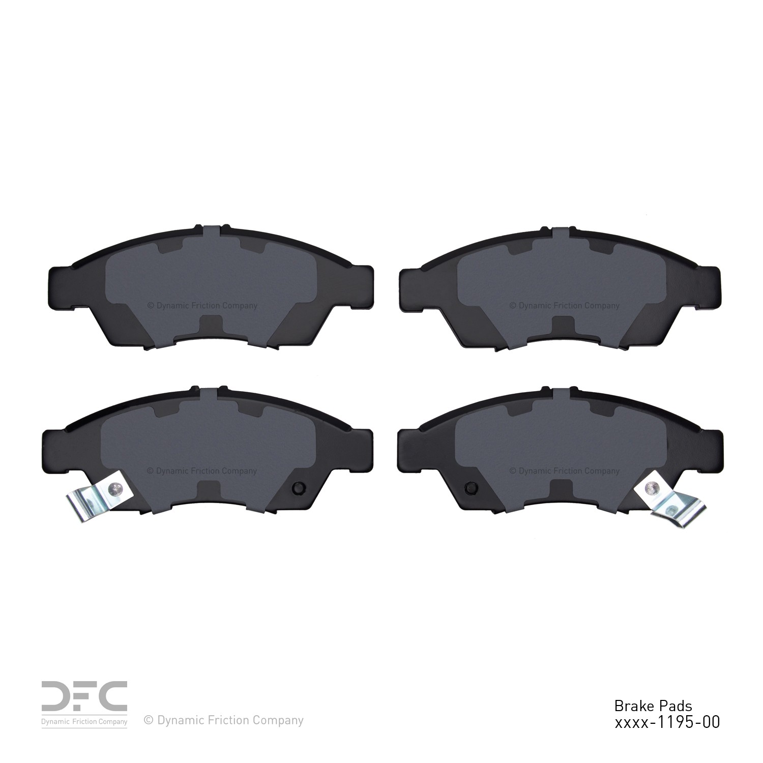 DYN 1551-1195-00 DFC 5000 Advanced Brake Pads - Ceramic