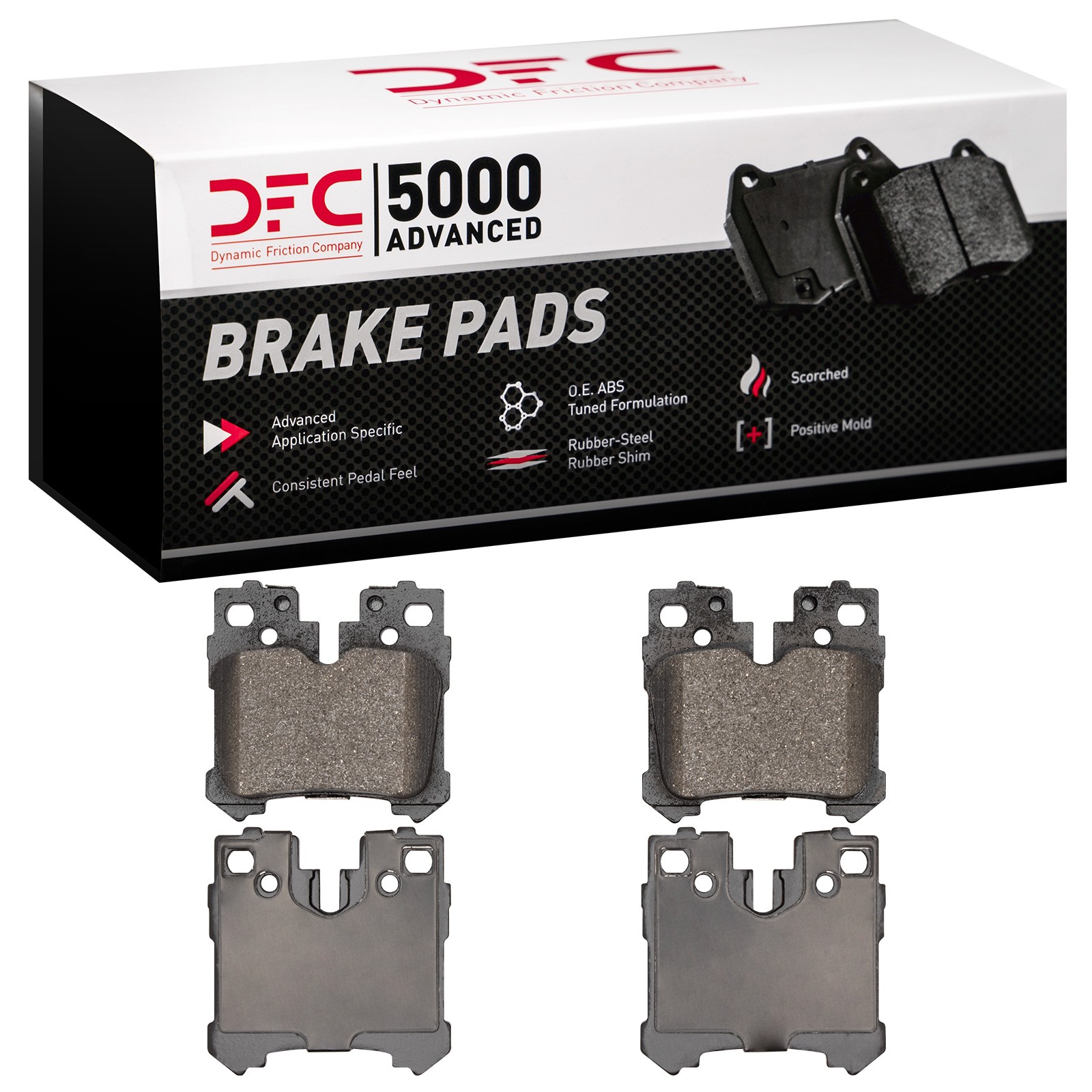 DYN 1551-1283-00 DFC 5000 Advanced Brake Pads - Low Metallic - Image 2