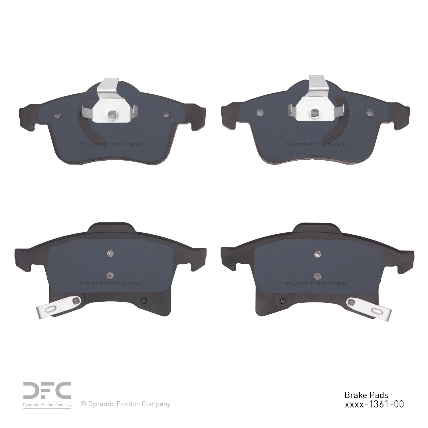 DYN 1551-1361-00 DFC 5000 Advanced Brake Pads - Ceramic