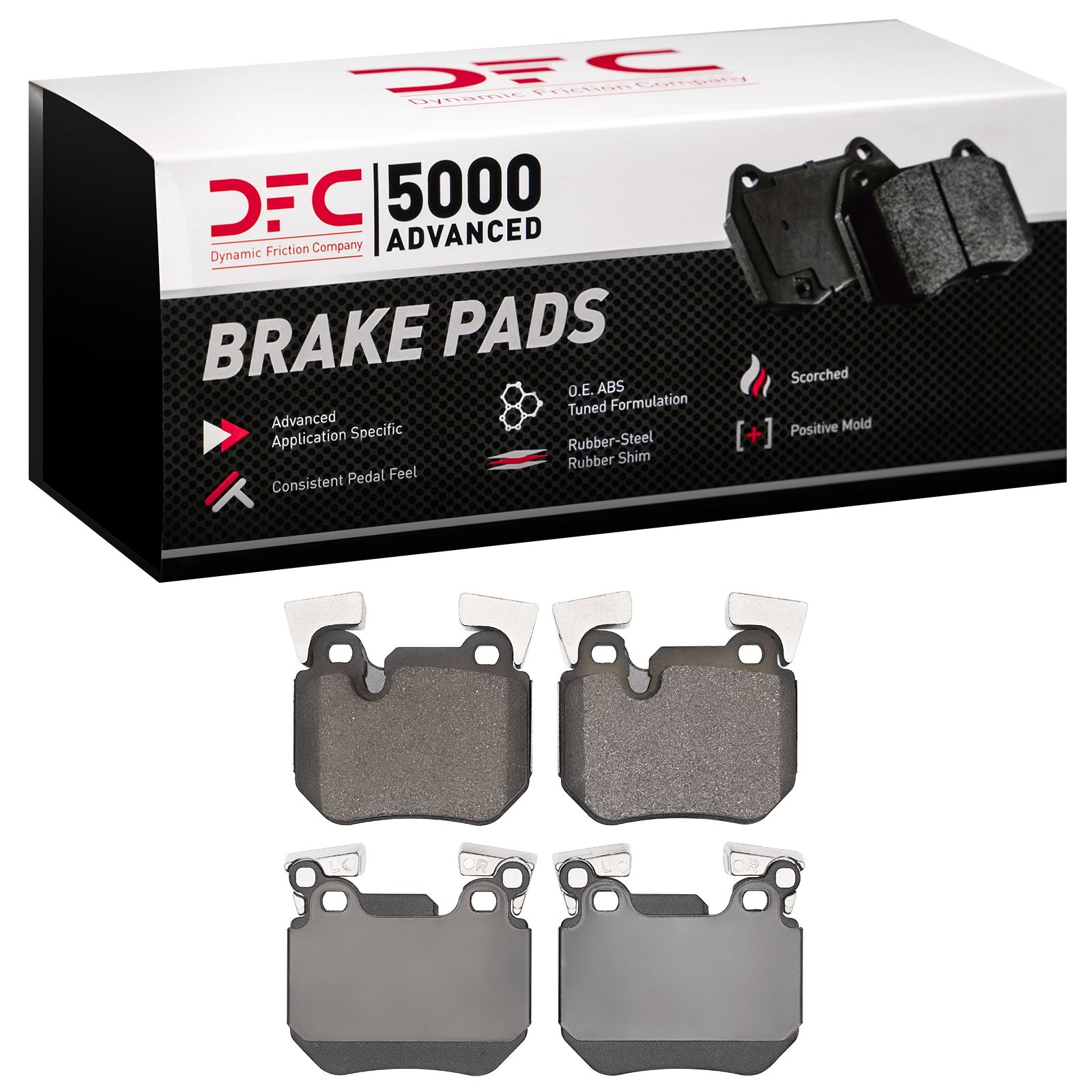 DYN 1551-1372-00 DFC 5000 Advanced Brake Pads - Low Metallic - Image 2