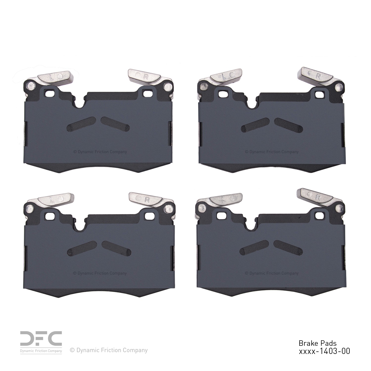 DYN 1551-1403-00 DFC 5000 Advanced Brake Pads - Low Metallic