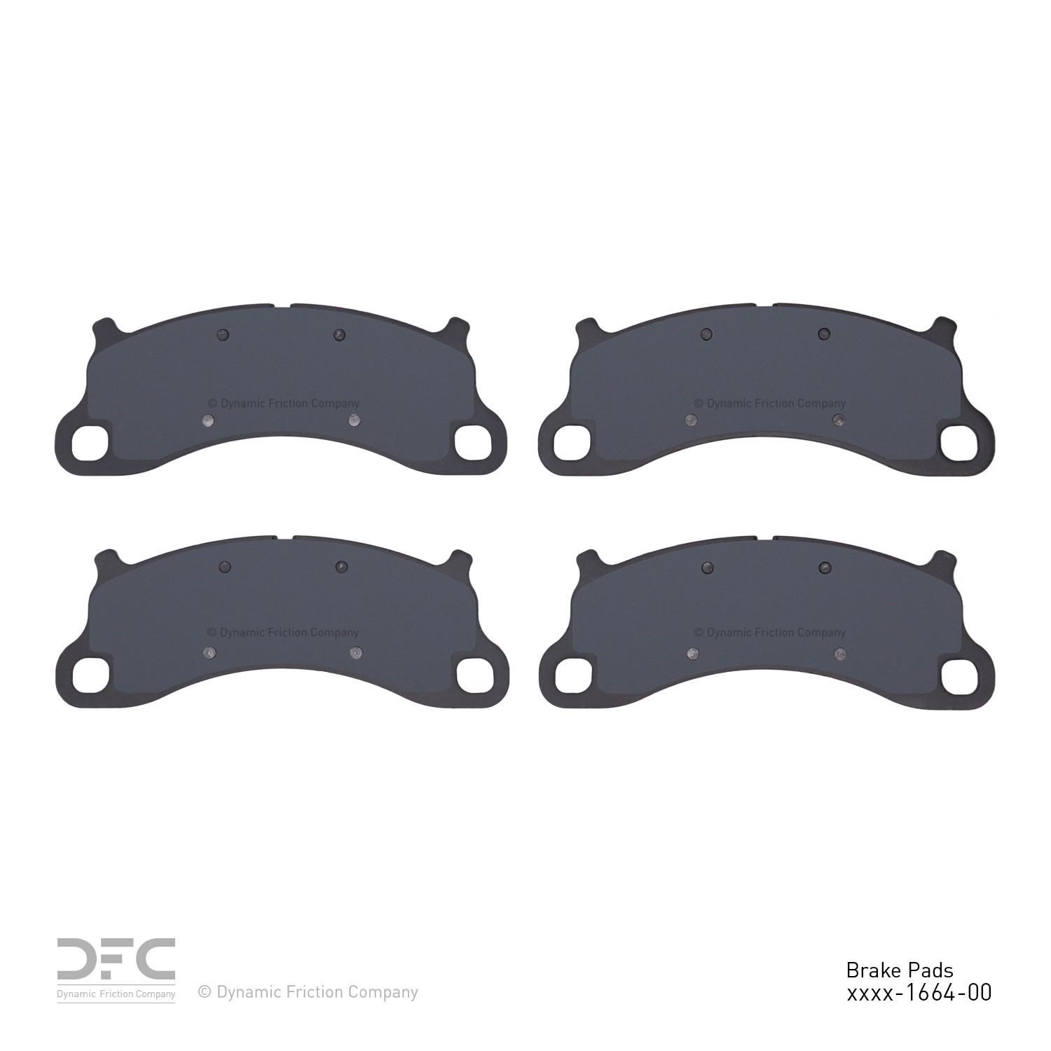 DYN 1551-1664-00 DFC 5000 Advanced Brake Pads - Low Metallic