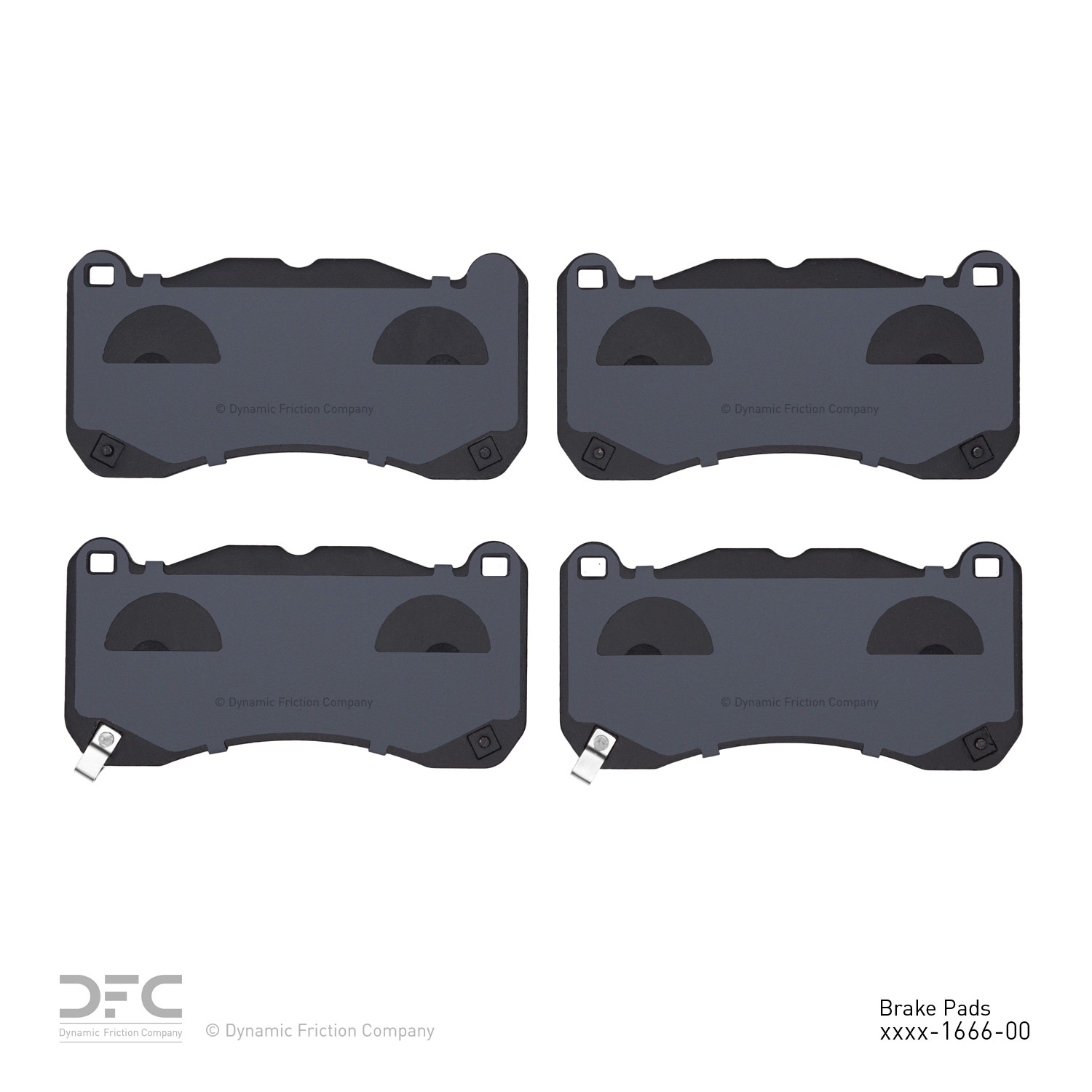 DYN 1551-1666-00 DFC 5000 Advanced Brake Pads - Low Metallic