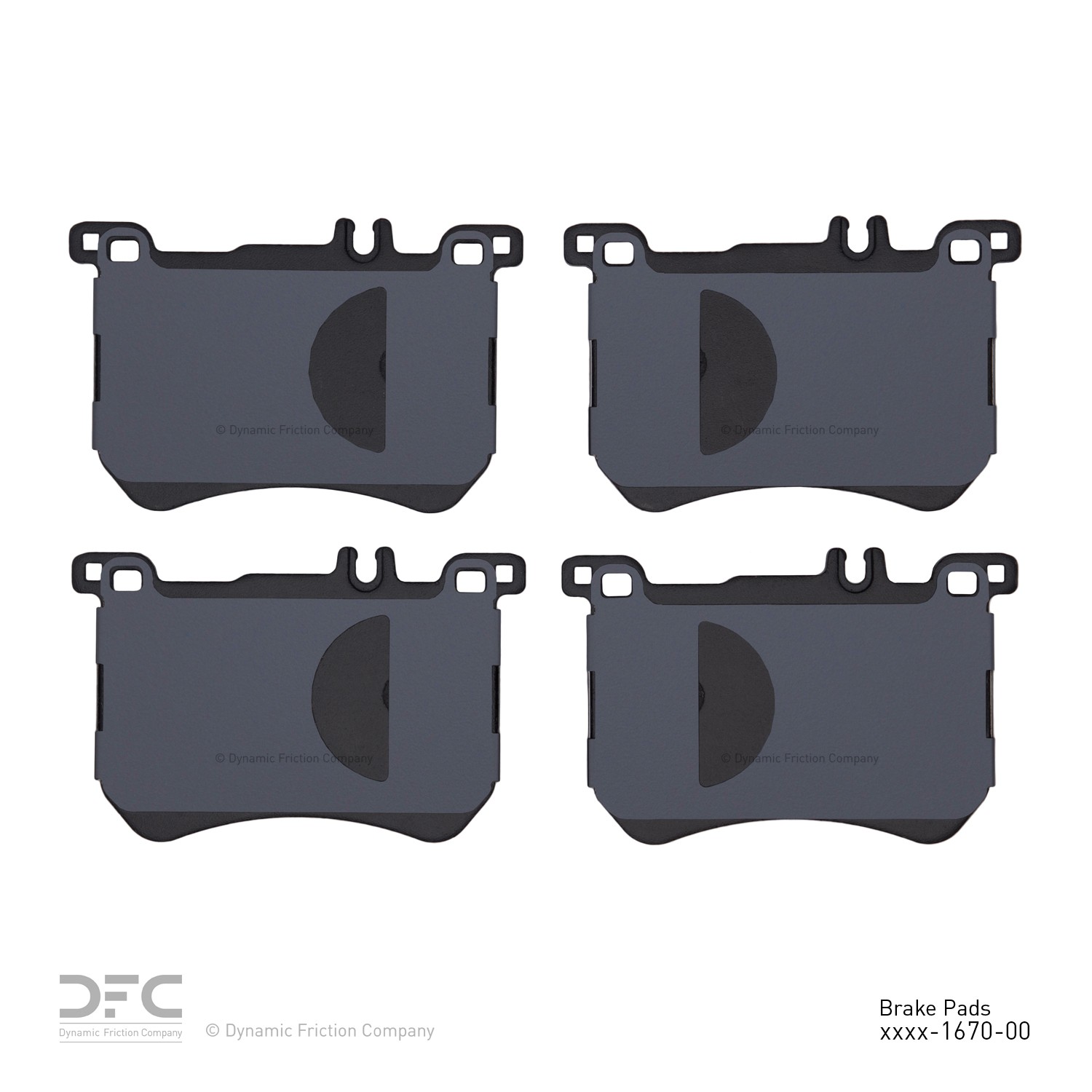 DYN 1551-1670-00 DFC 5000 Advanced Brake Pads - Low Metallic