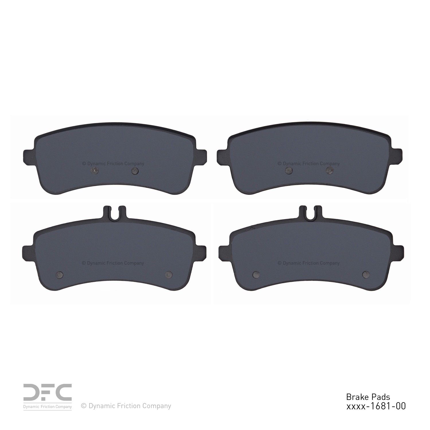 DYN 1551-1681-00 DFC 5000 Advanced Brake Pads - Low Metallic