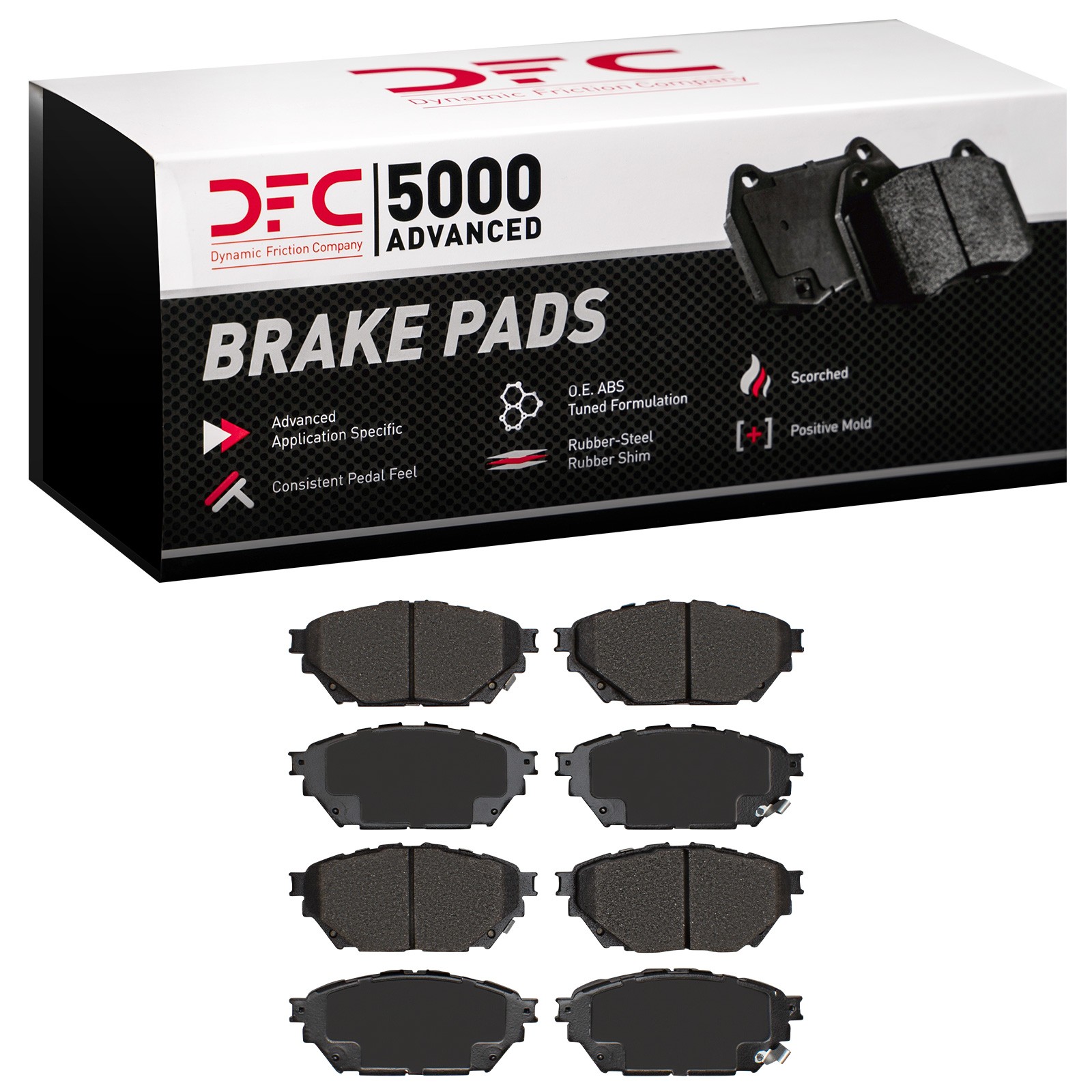 DYN 1551-1682-00 DFC 5000 Advanced Brake Pads - Ceramic - Image 3