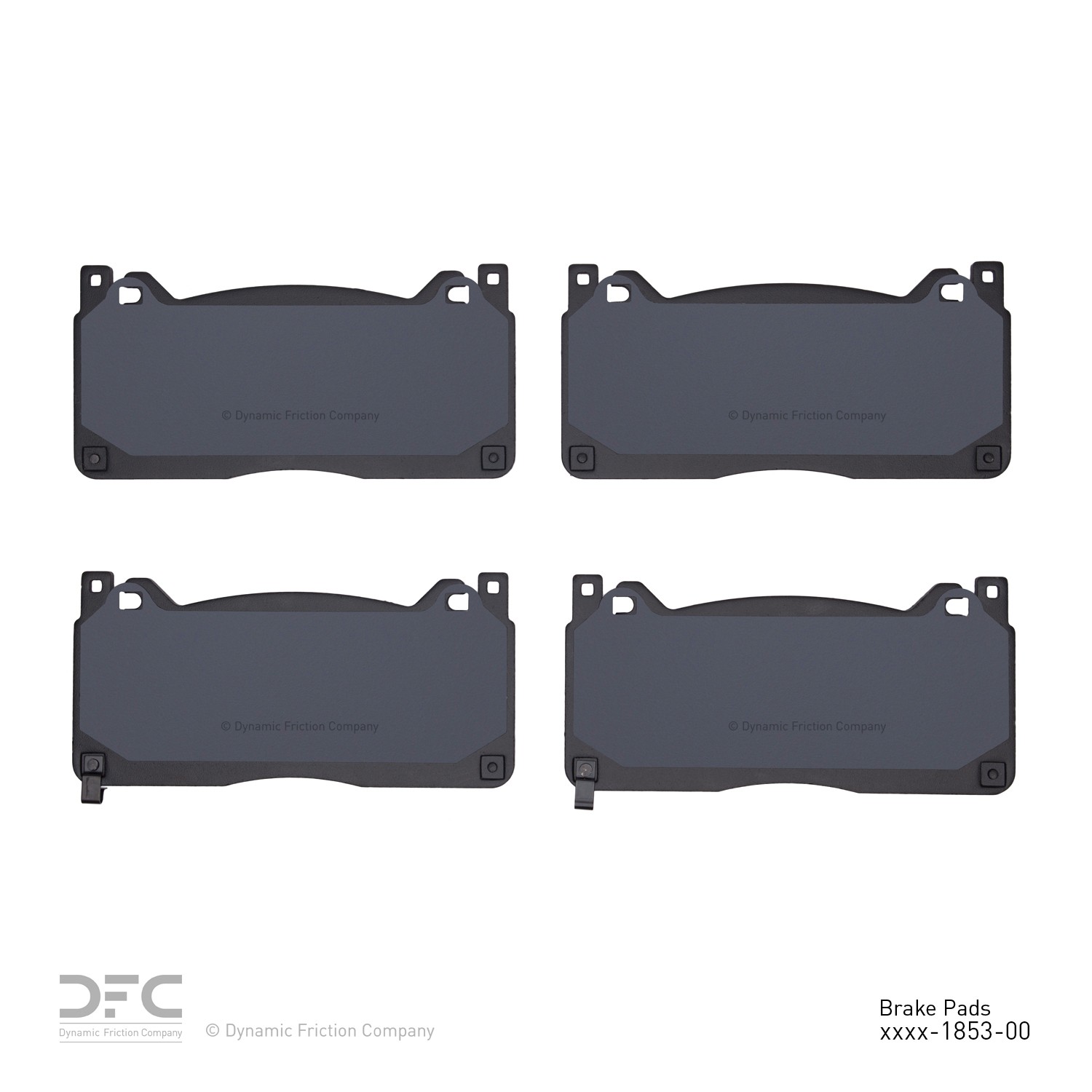 DYN 1551-1853-00 DFC 5000 Advanced Brake Pads - Low Metallic