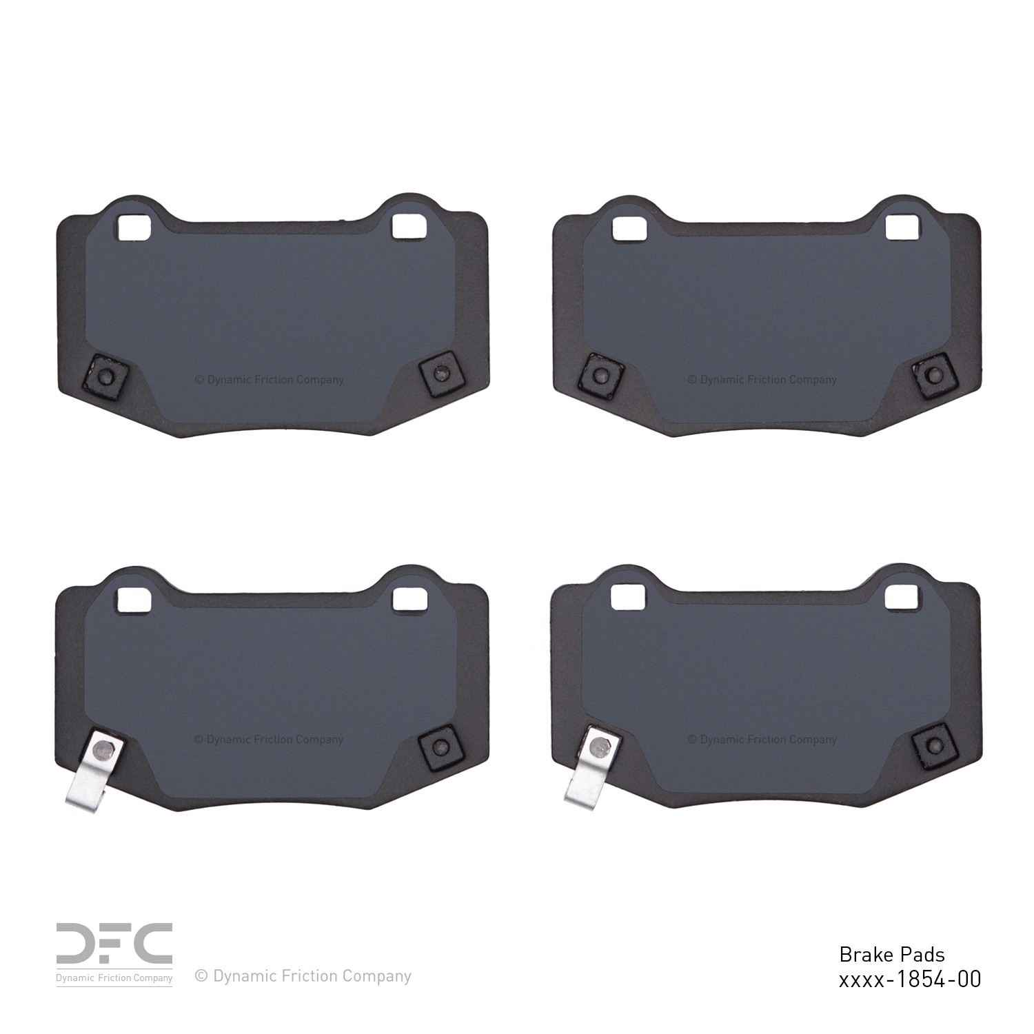 DYN 1551-1854-00 DFC 5000 Advanced Brake Pads - Low Metallic