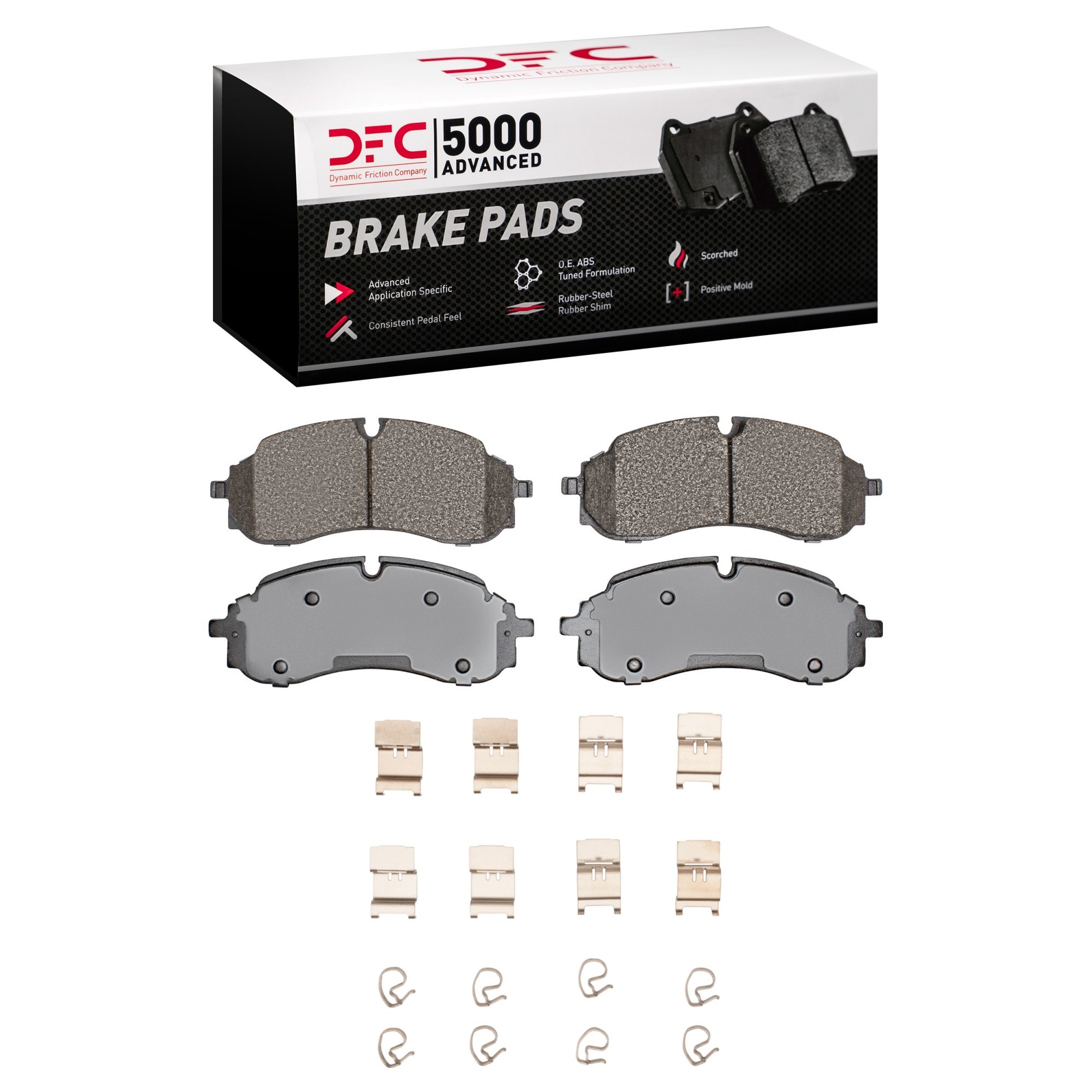 DYN 1551-2423-01 DFC 5000 Advanced Brake Pads - Semi Metallic and Hardware Kit