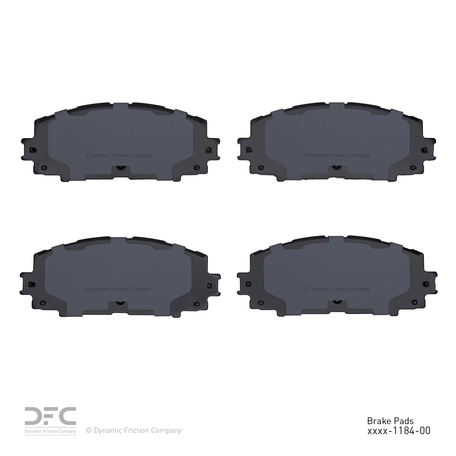 DYN 1552-1184-00 DFC 5000 Advanced Brake Pads - Ceramic