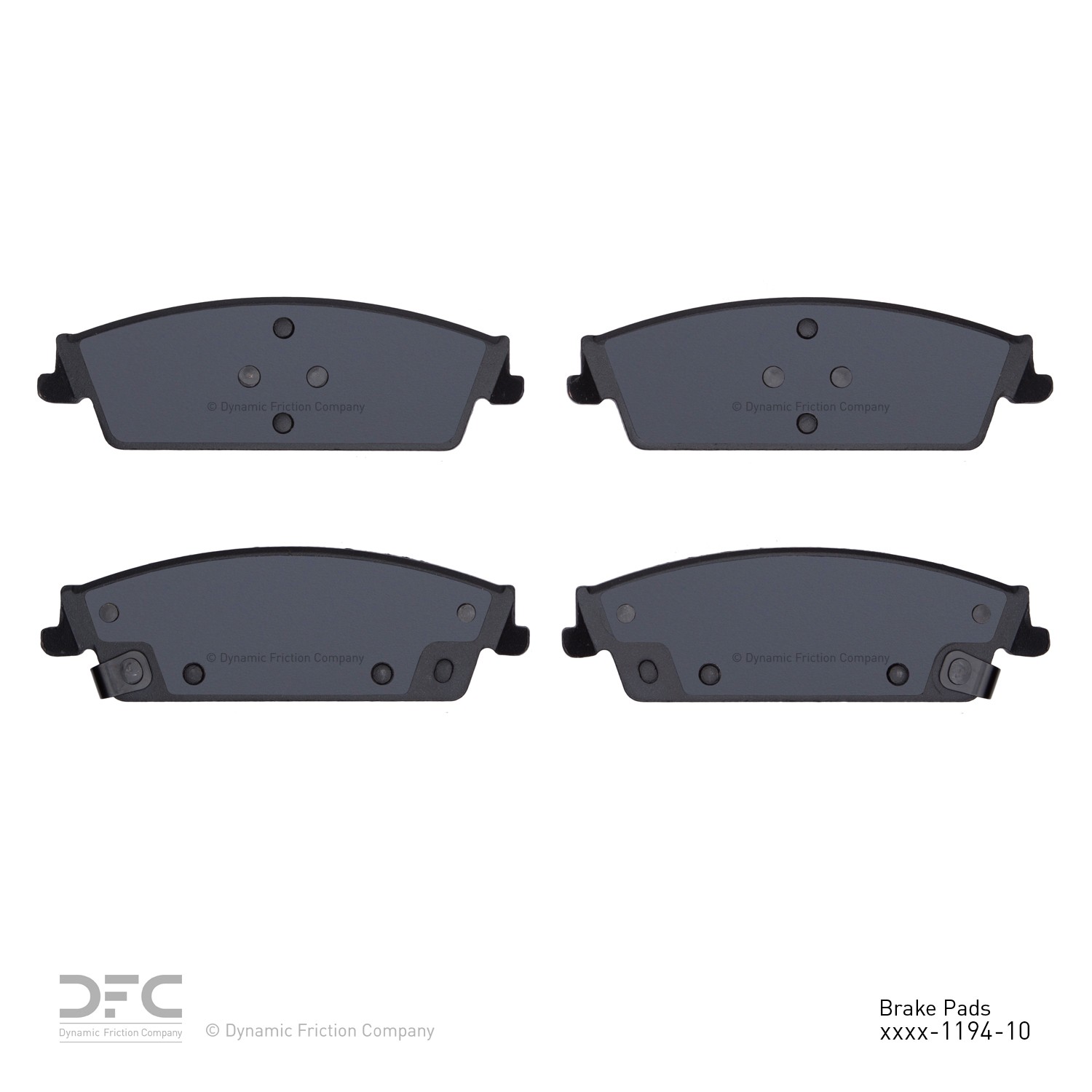 DYN-1552-1194-10 DFC 5000 Advanced Brake Pads - Semi Metallic