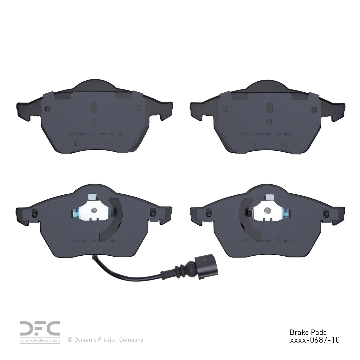 DYN 1553-0687-10 DFC 5000 Advanced Brake Pads - Low Metallic