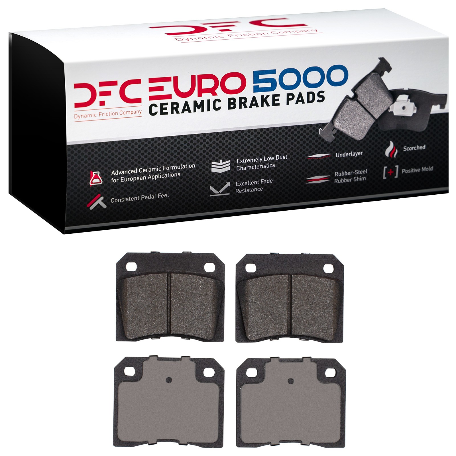 DYN 1600-0009-00 DFC EURO 5000 Ceramic Brake Pads - Image 2