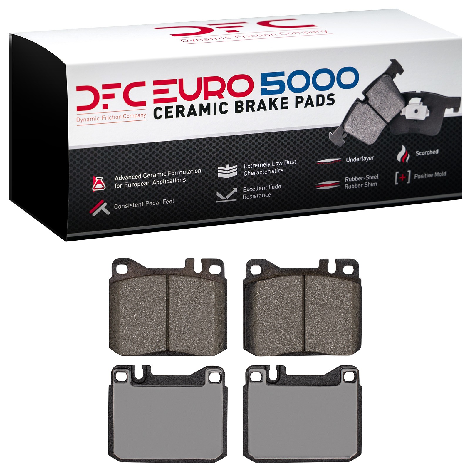 DYN 1600-0145-10 DFC EURO 5000 Ceramic Brake Pads - Image 2