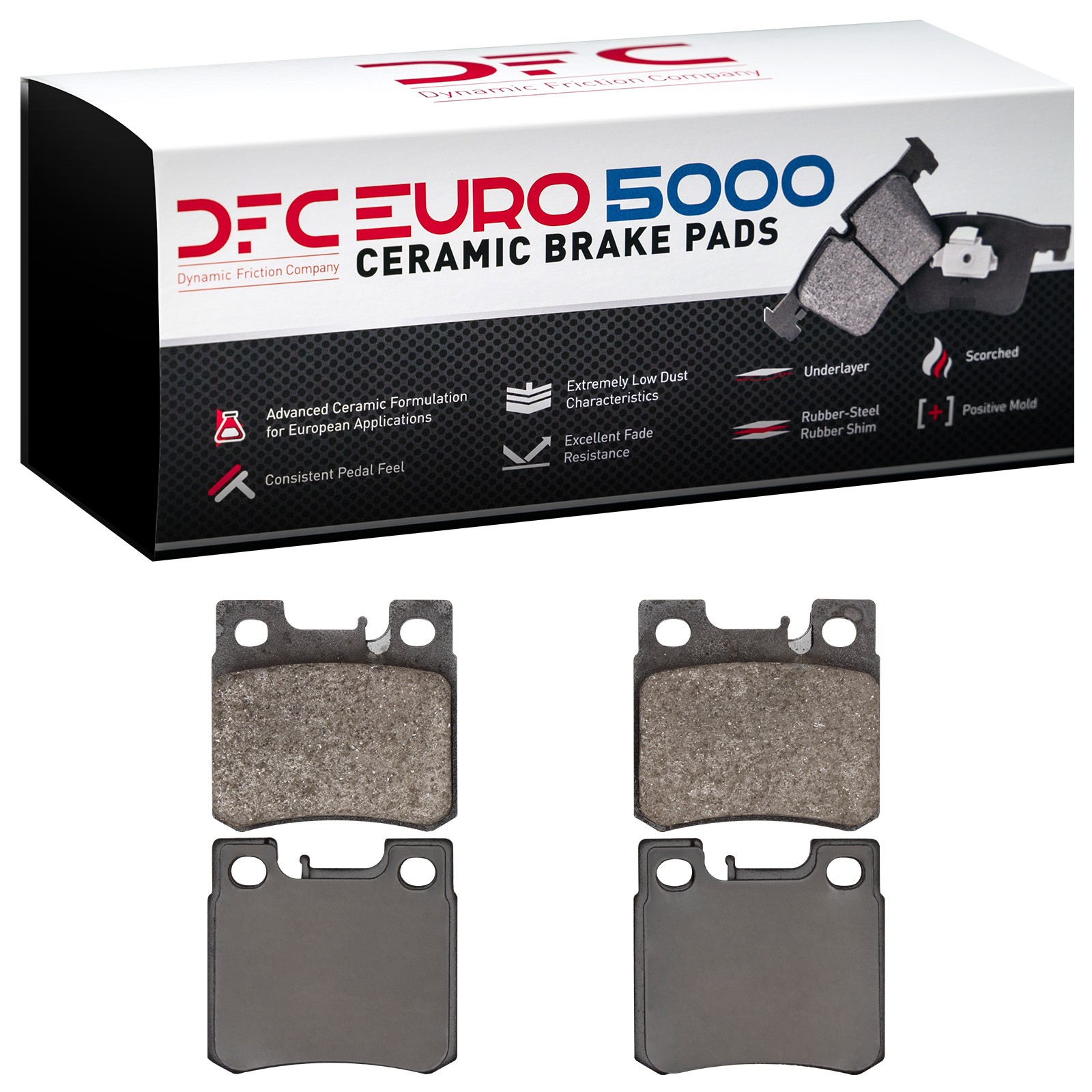 DYN 1600-0495-00 DFC EURO 5000 Ceramic Brake Pads - Image 3