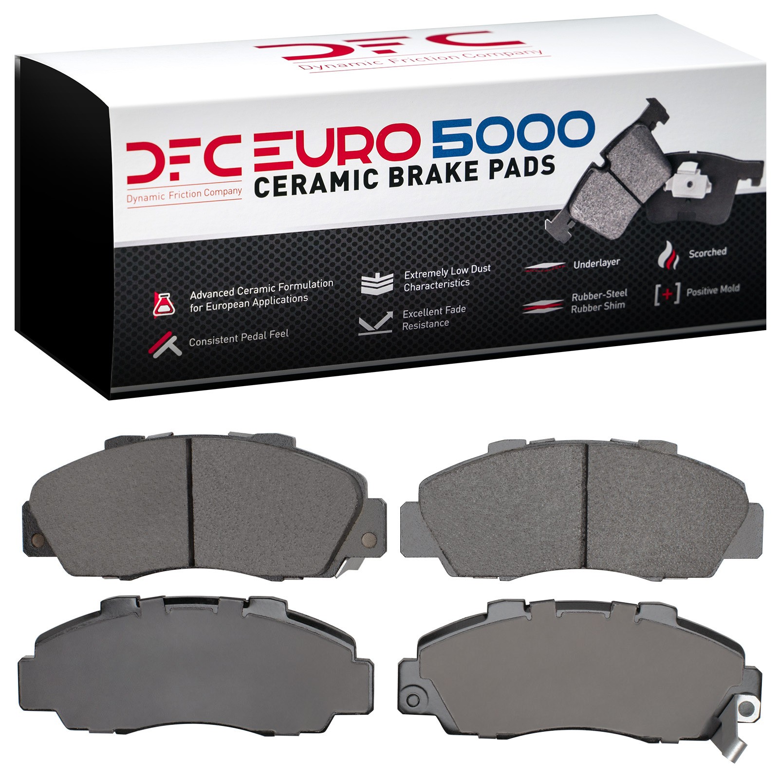 DYN 1600-0503-00 DFC EURO 5000 Ceramic Brake Pads - Image 2