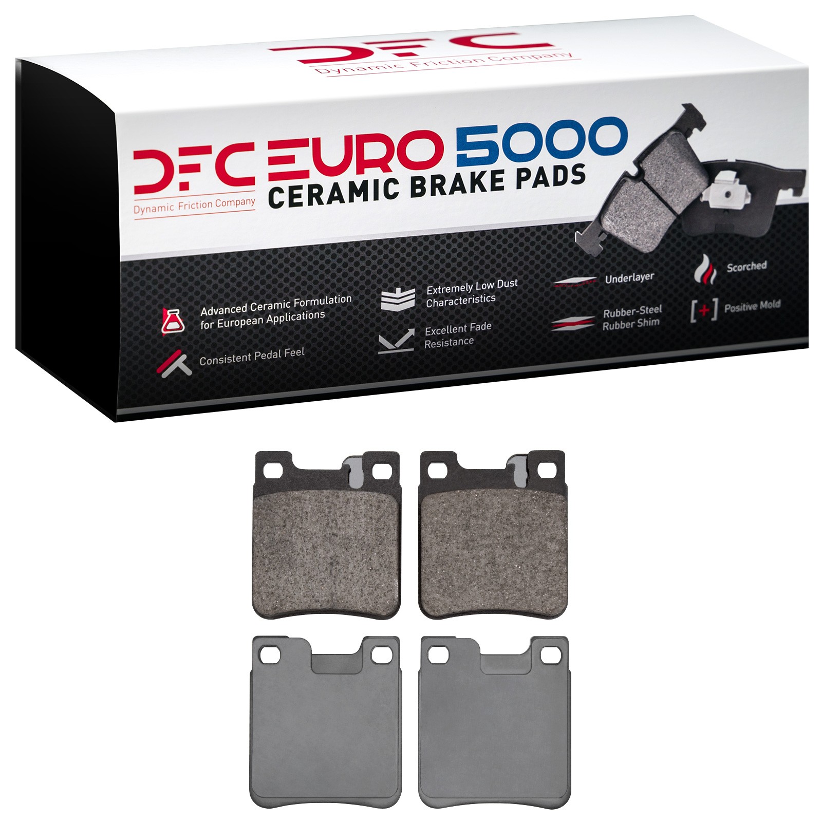 DYN 1600-0603-00 DFC EURO 5000 Ceramic Brake Pads - Image 2