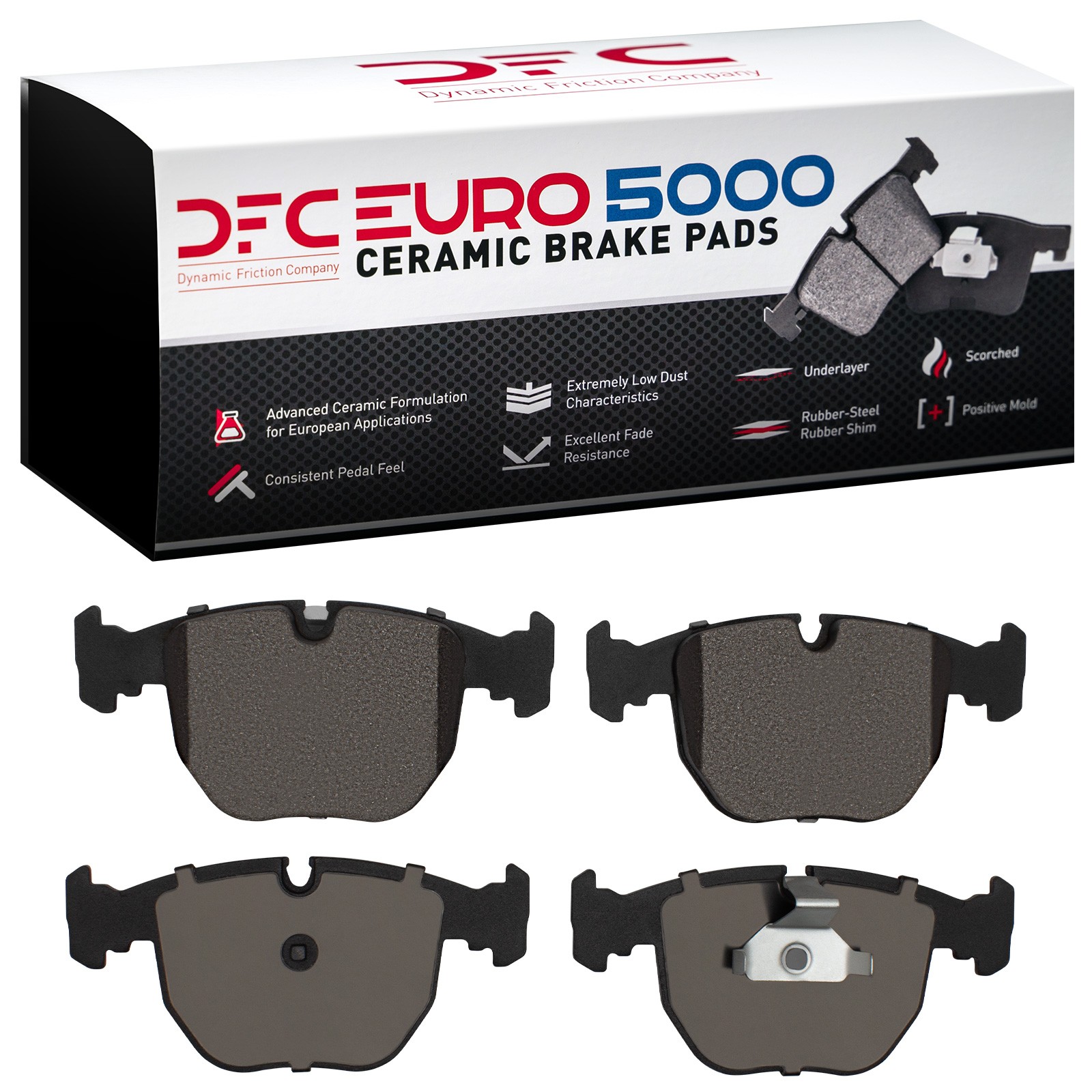 DYN-1600-0681-00 DFC EURO 5000 Ceramic Brake Pads - Image 3