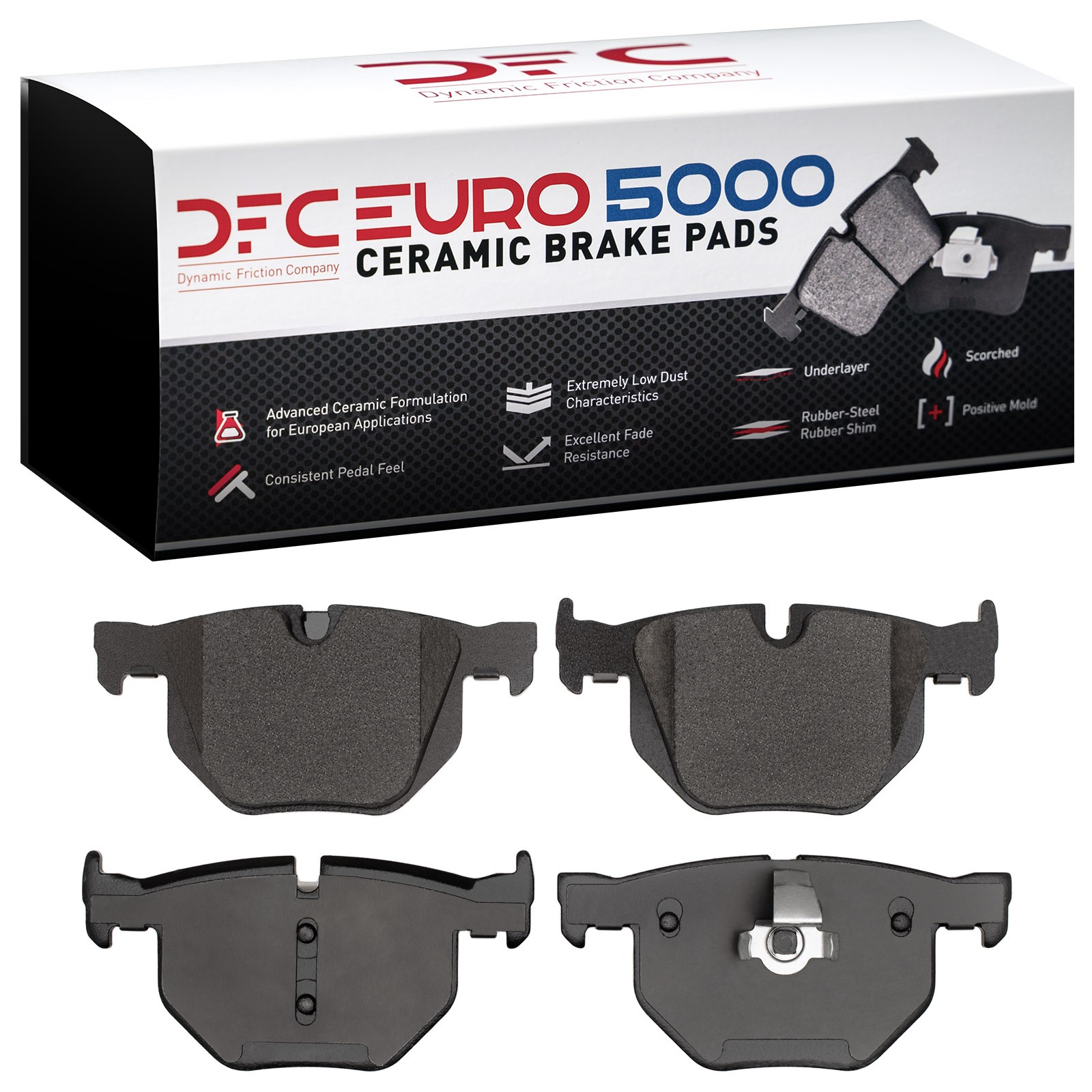 DYN 1600-0683-10 DFC EURO 5000 Ceramic Brake Pads - Image 2
