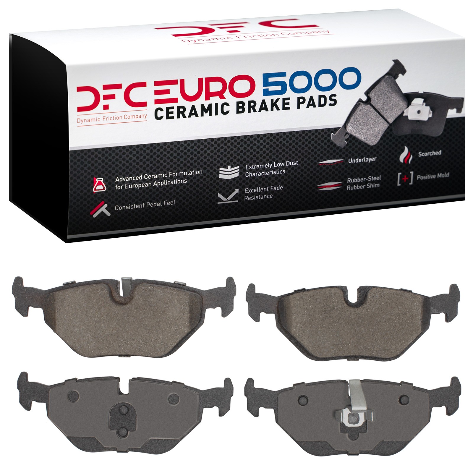 DYN 1600-0692-00 DFC EURO 5000 Ceramic Brake Pads - Image 2