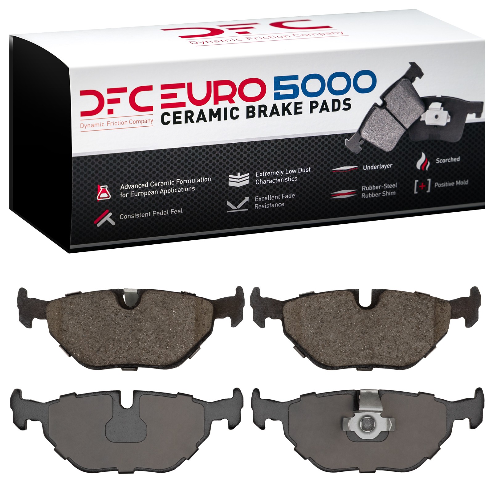 DYN 1600-0692-10 DFC EURO 5000 Ceramic Brake Pads - Image 2