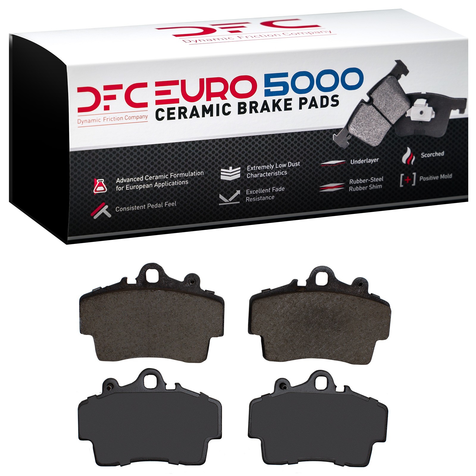 DYN 1600-0737-00 DFC EURO 5000 Ceramic Brake Pads - Image 3