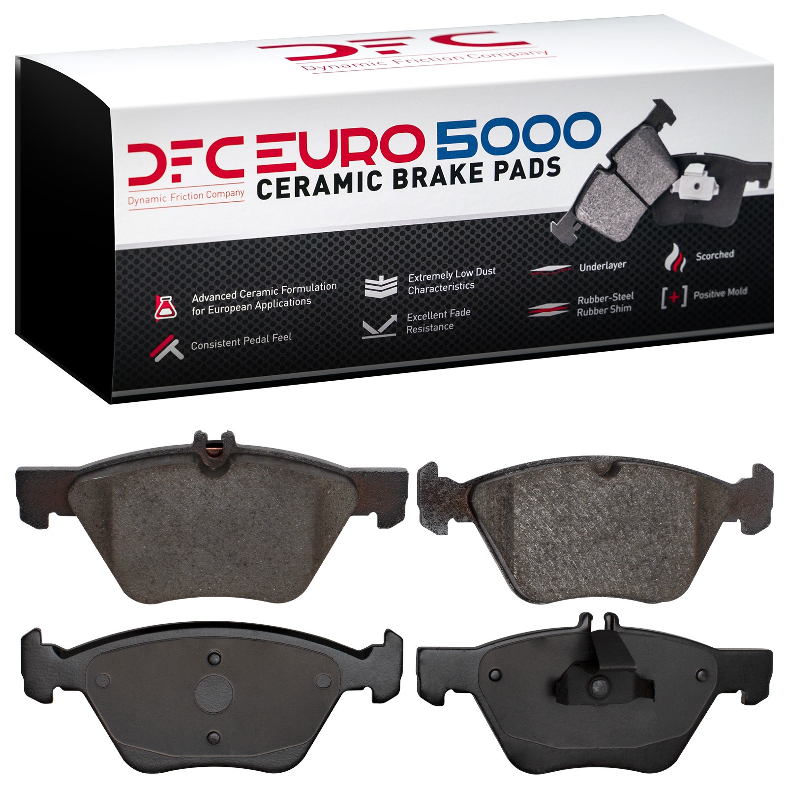 DYN-1600-0740-00 DFC EURO 5000 Ceramic Brake Pads - Image 2
