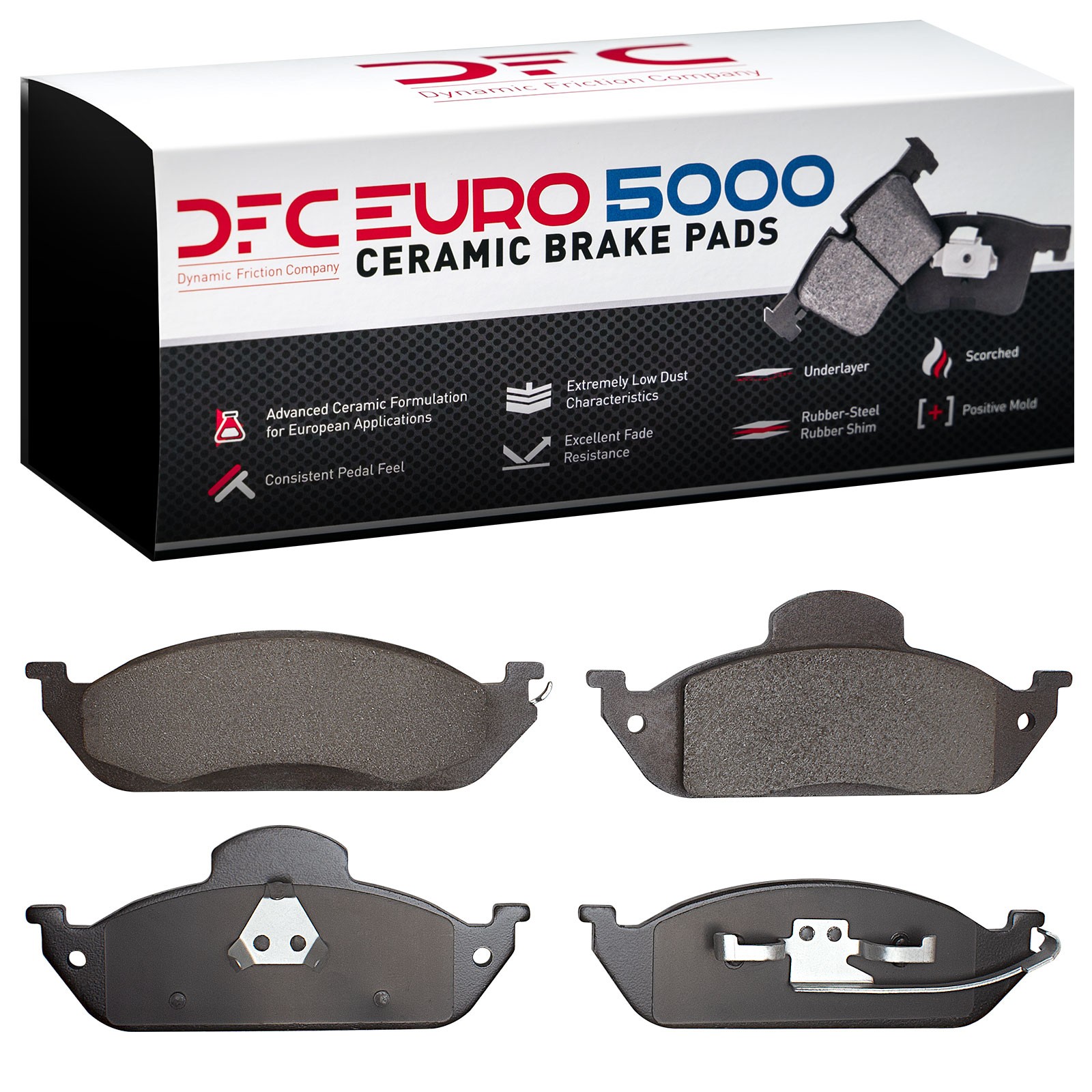 DYN 1600-0760-00 DFC EURO 5000 Ceramic Brake Pads - Image 3