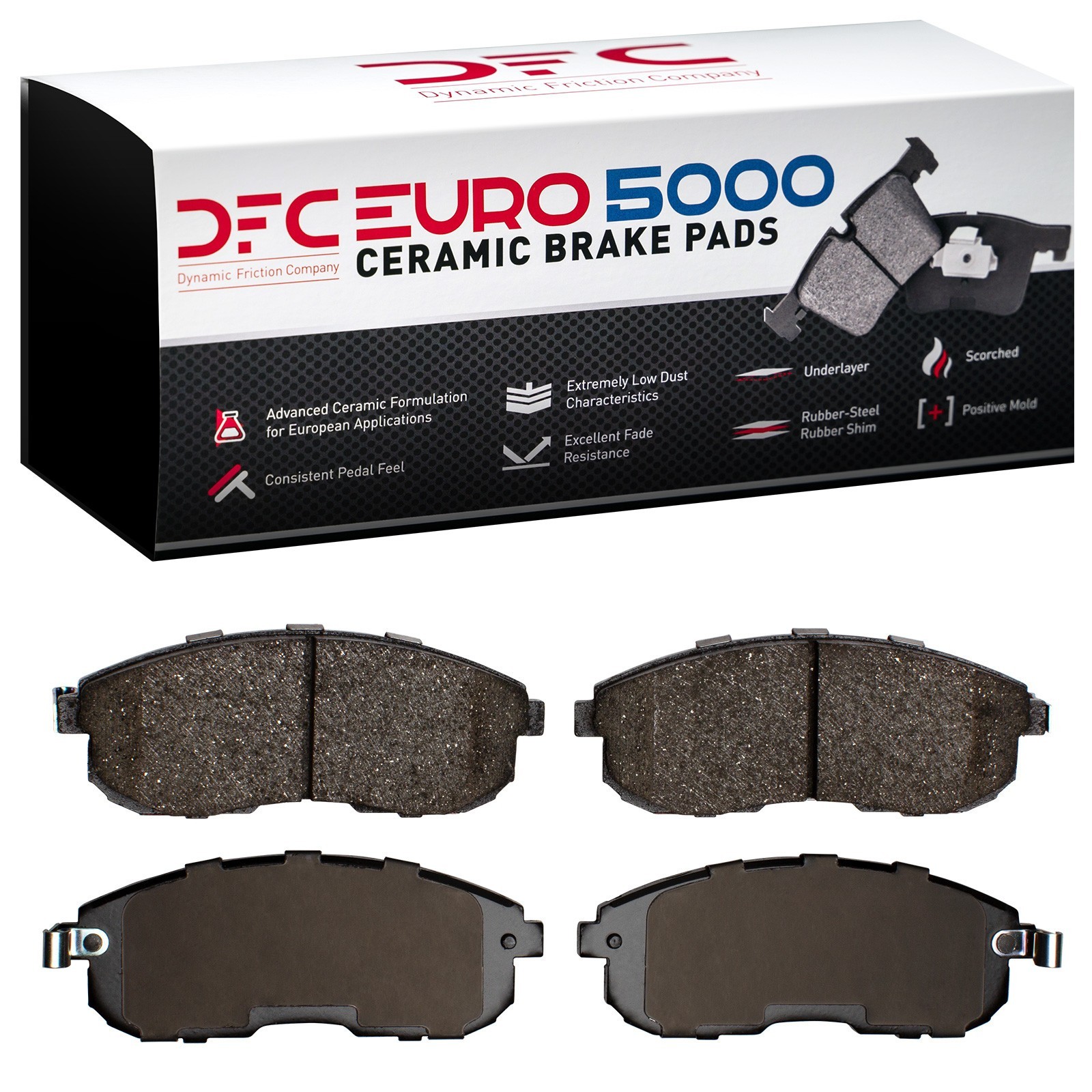 DYN 1600-0815-00 DFC EURO 5000 Ceramic Brake Pads - Image 2