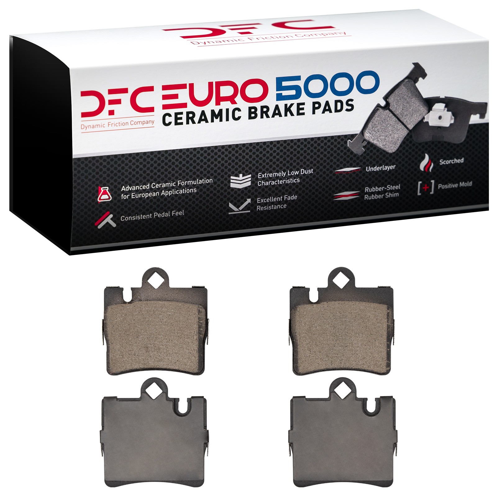 DYN 1600-0848-00 DFC EURO 5000 Ceramic Brake Pads - Image 3