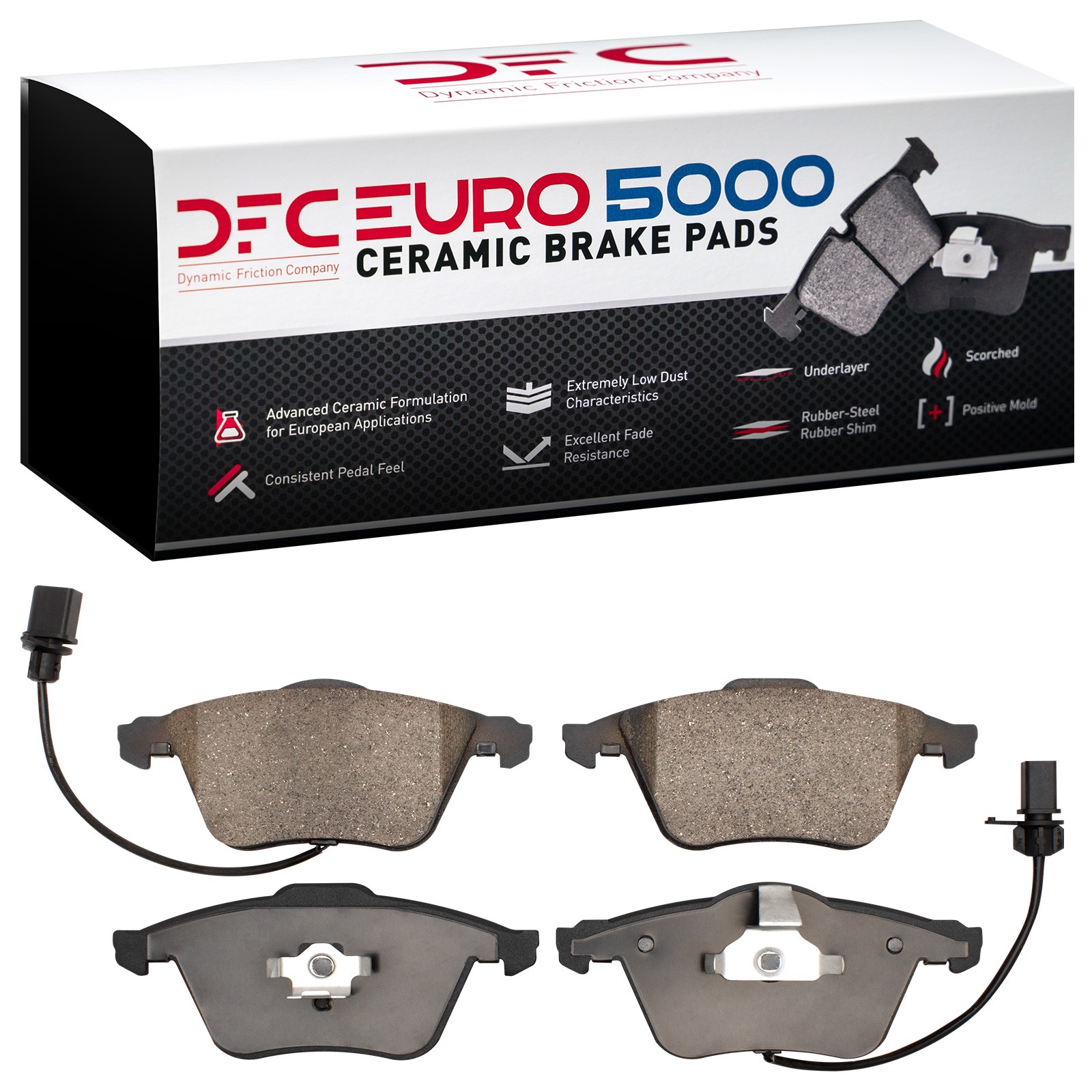 DYN 1600-0915-10 DFC EURO 5000 Ceramic Brake Pads - Image 2