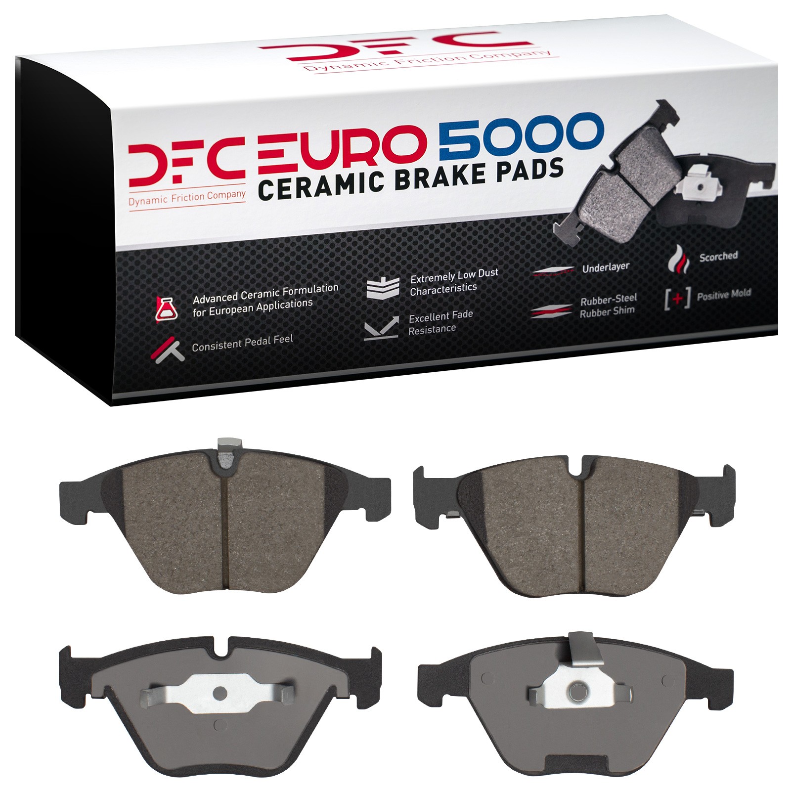 DYN-1600-0918-00 DFC EURO 5000 Ceramic Brake Pads - Image 2